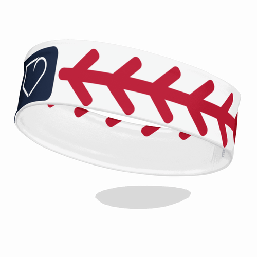 BASEBALL HEADBAND PLATEHEART FRONT