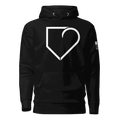 MEN HOODIE HEAVY BLEND FRONT LOGO WHITE PLATEHEART - PlateHeart