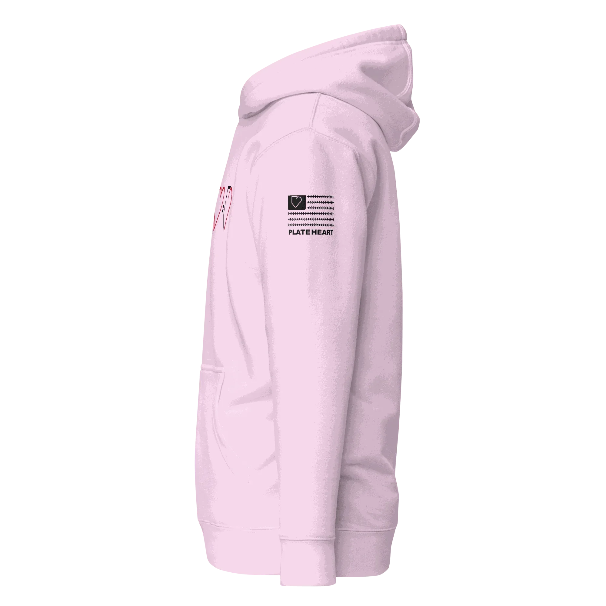 WOMEN HOODIE HEAVY BLEND PLATE HEART PLATEHEART - PlateHeart