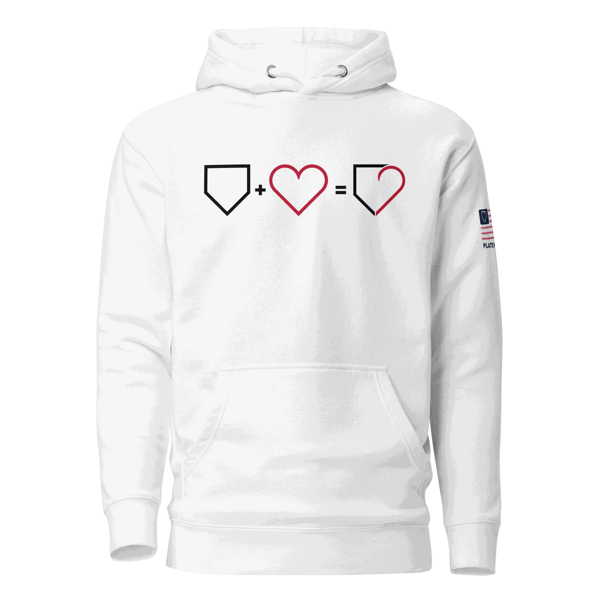 MEN HOODIE HEAVY BLEND PLATE HEART PLATEHEART - PlateHeart