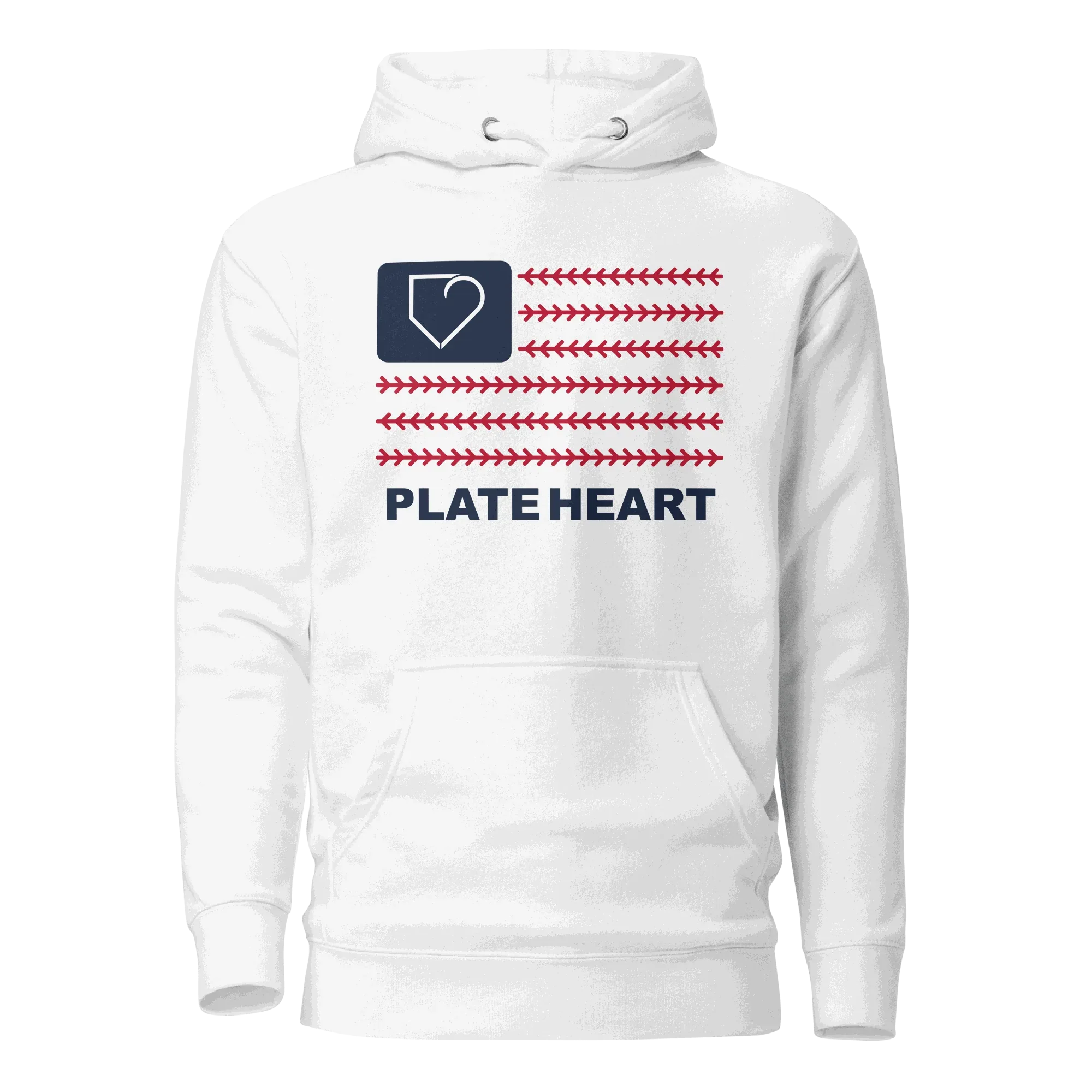 WOMEN HOODIE HEAVY BLEND 4TH OF JULY USA FLAG PLATEHEART - PlateHeart