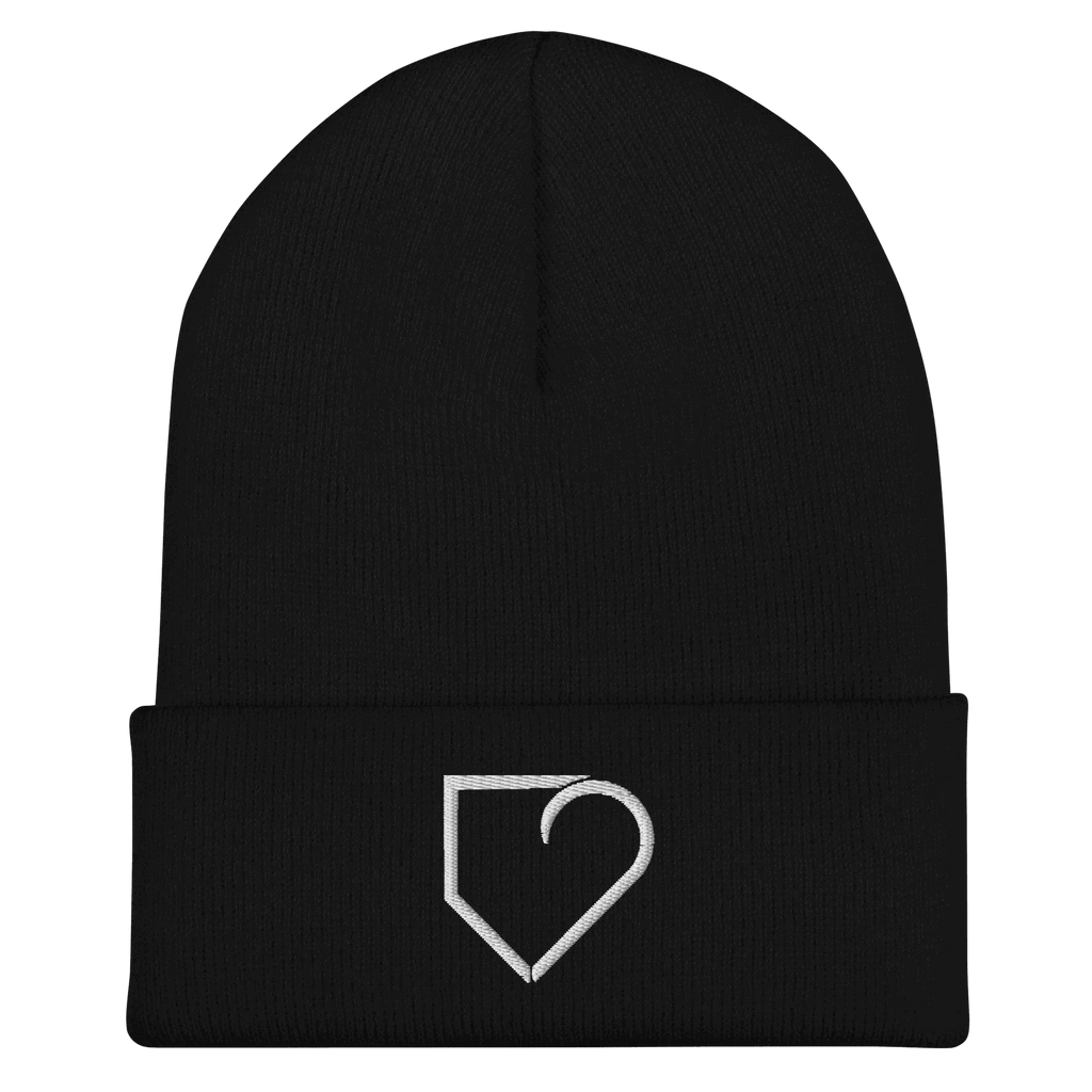 CUFFED BEANIE EMBROIDERED LOGO PLATEHEART - PlateHeart