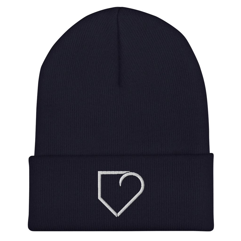 CUFFED BEANIE EMBROIDERED LOGO PLATEHEART - PlateHeart