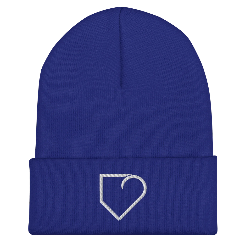 CUFFED BEANIE EMBROIDERED LOGO PLATEHEART - PlateHeart