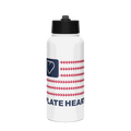 STAINLESS STEEL WATER BOTTLE WITH A STRAW LID PLATEHEART - PlateHeart