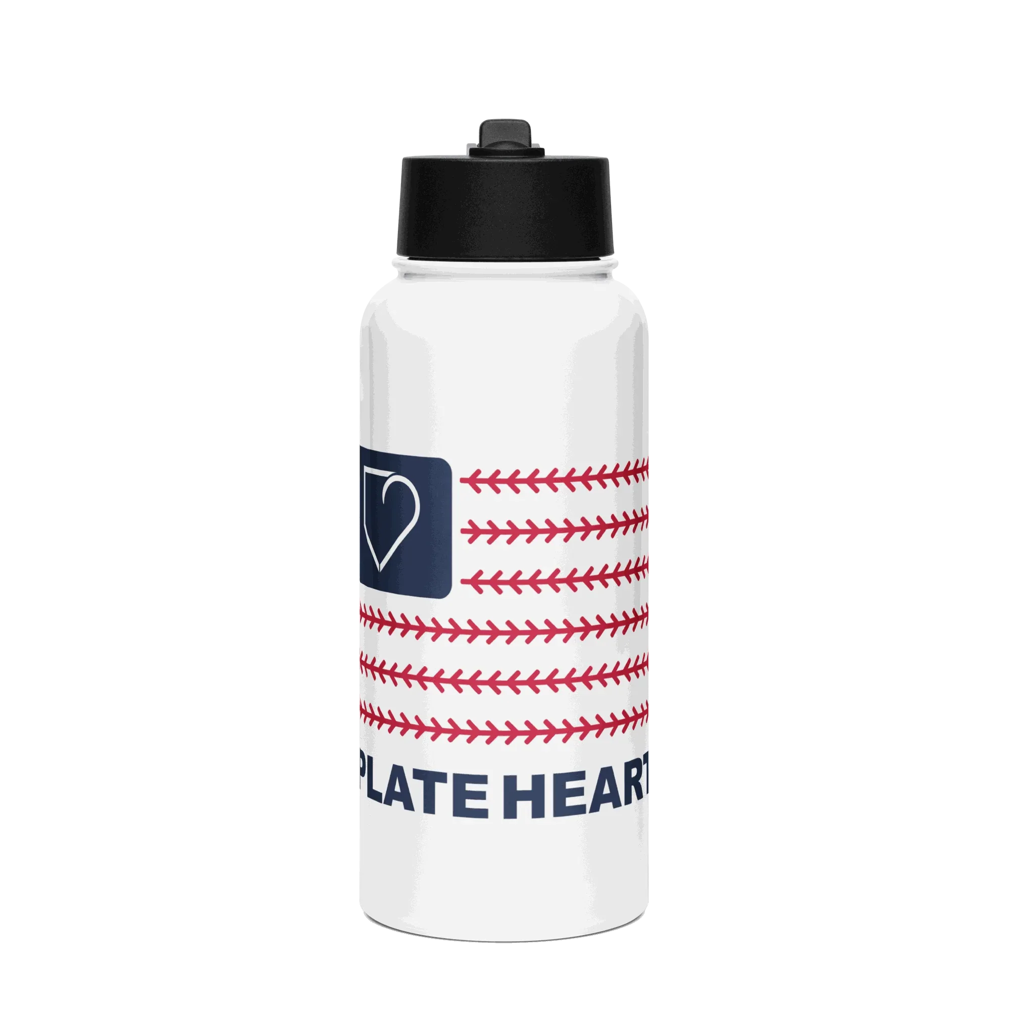 STAINLESS STEEL WATER BOTTLE WITH A STRAW LID PLATEHEART - PlateHeart