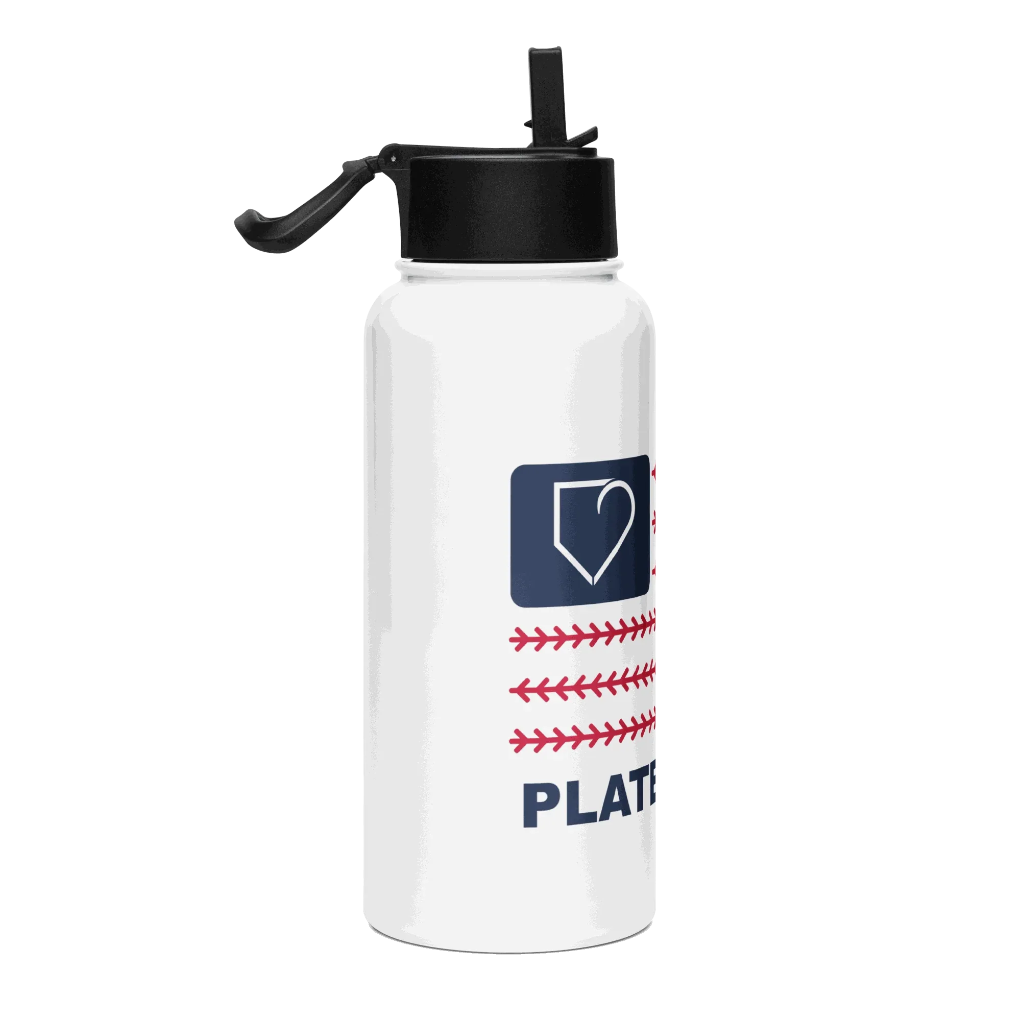 STAINLESS STEEL WATER BOTTLE WITH A STRAW LID PLATEHEART - PlateHeart
