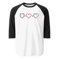 MEN 3 /4 RAGLAN SHIRT PLATE HEART PLATEHEART - PlateHeart
