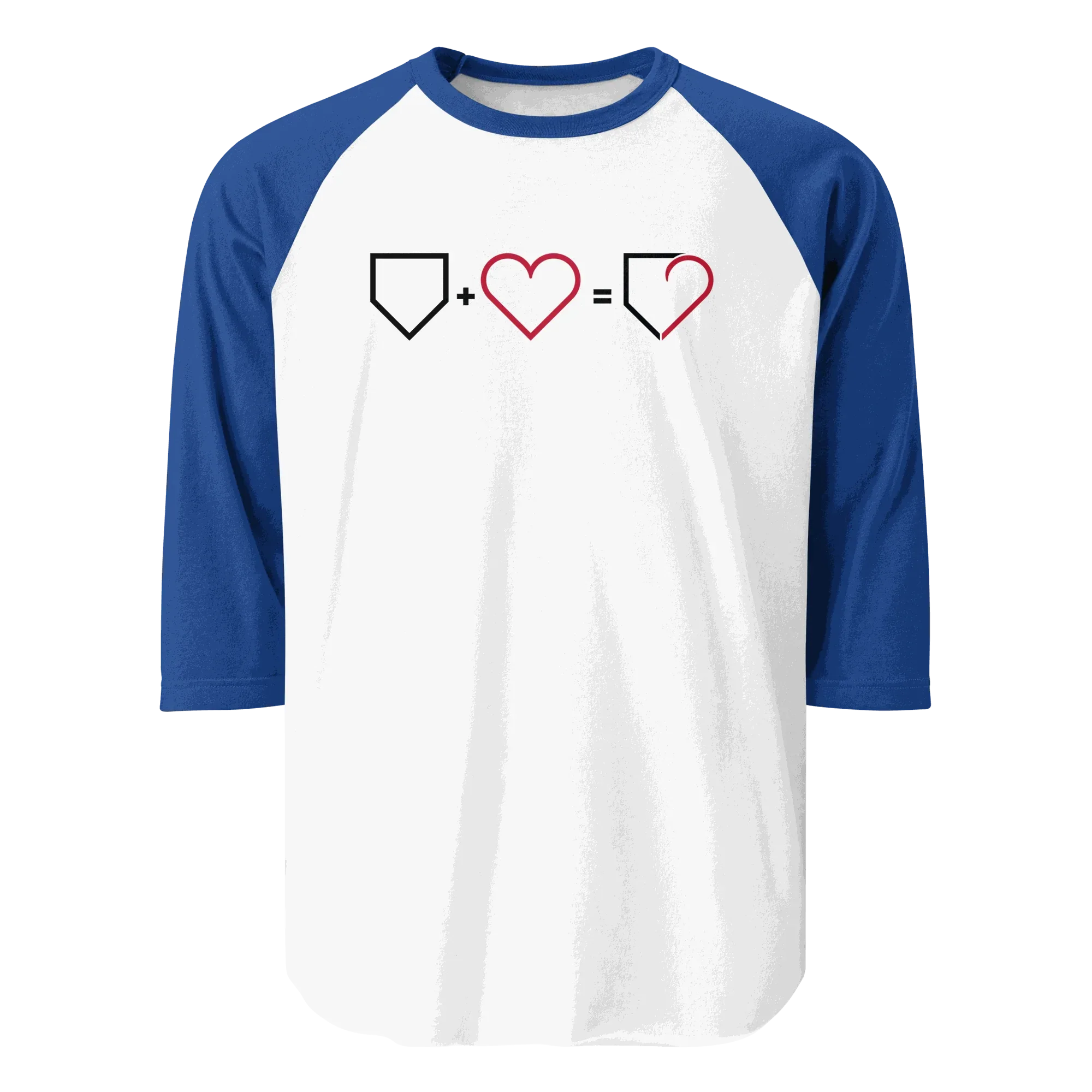 MEN 3 /4 RAGLAN SHIRT PLATE HEART PLATEHEART - PlateHeart