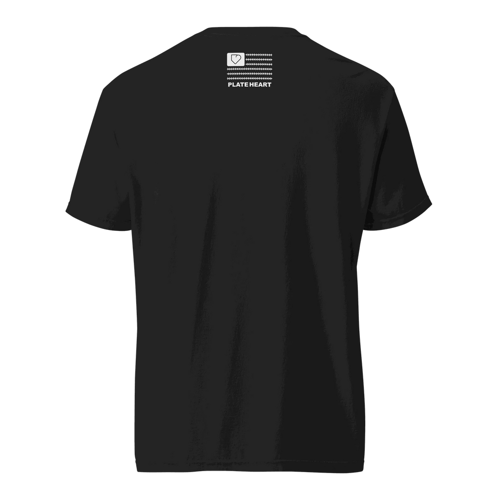 MEN T-SHIRT FRONT LOGO WHITE PLATEHEART - PlateHeart