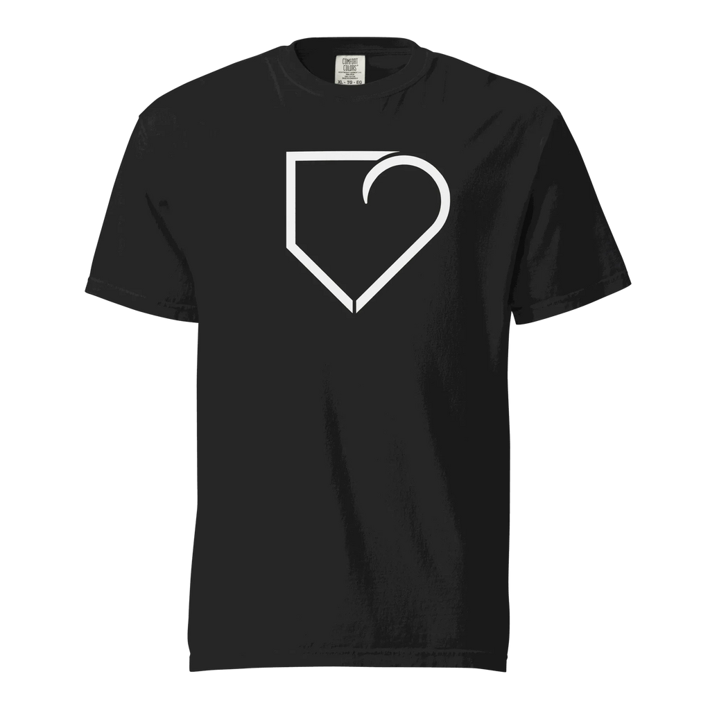 MEN T-SHIRT FRONT LOGO WHITE PLATEHEART - PlateHeart