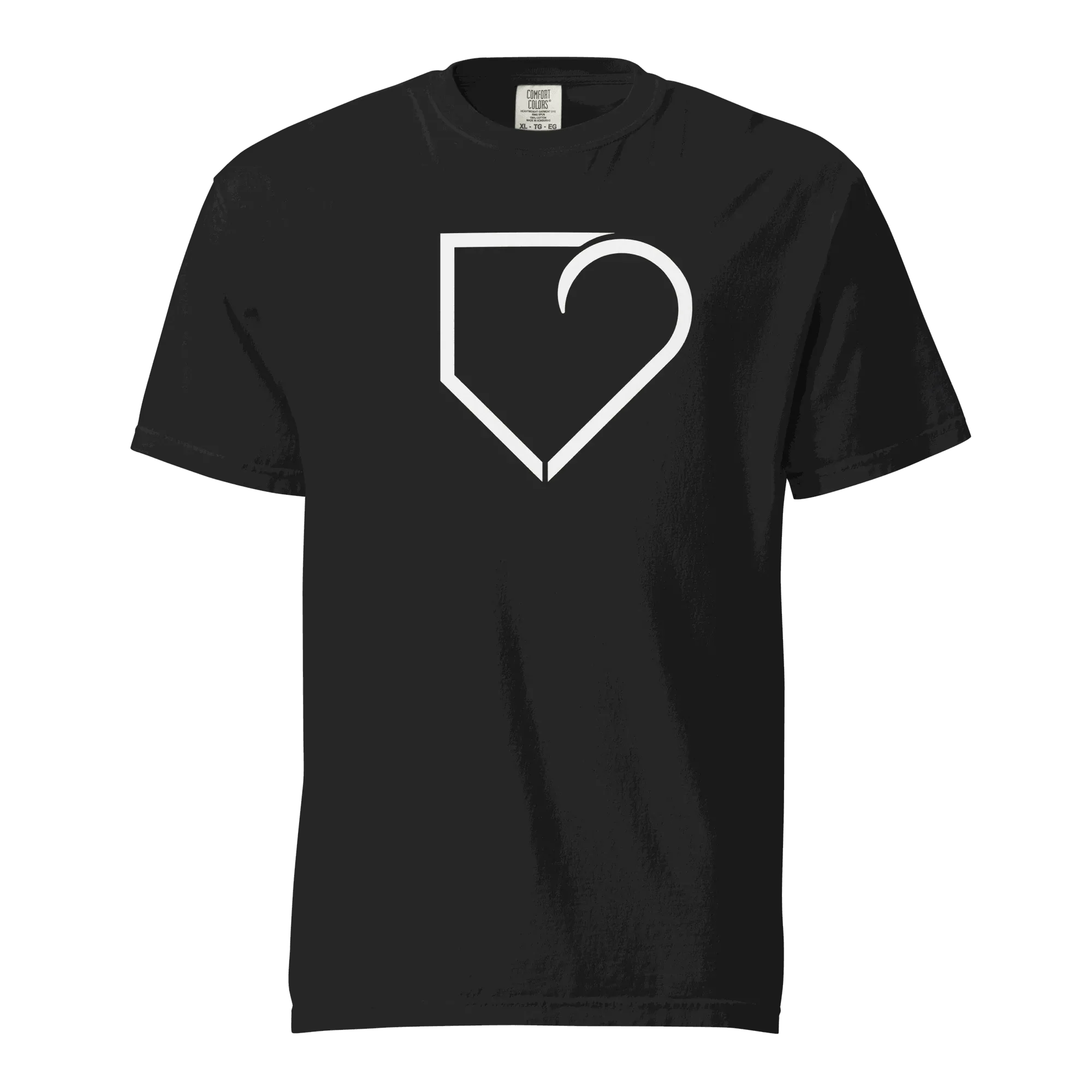 MEN T-SHIRT FRONT LOGO WHITE PLATEHEART - PlateHeart