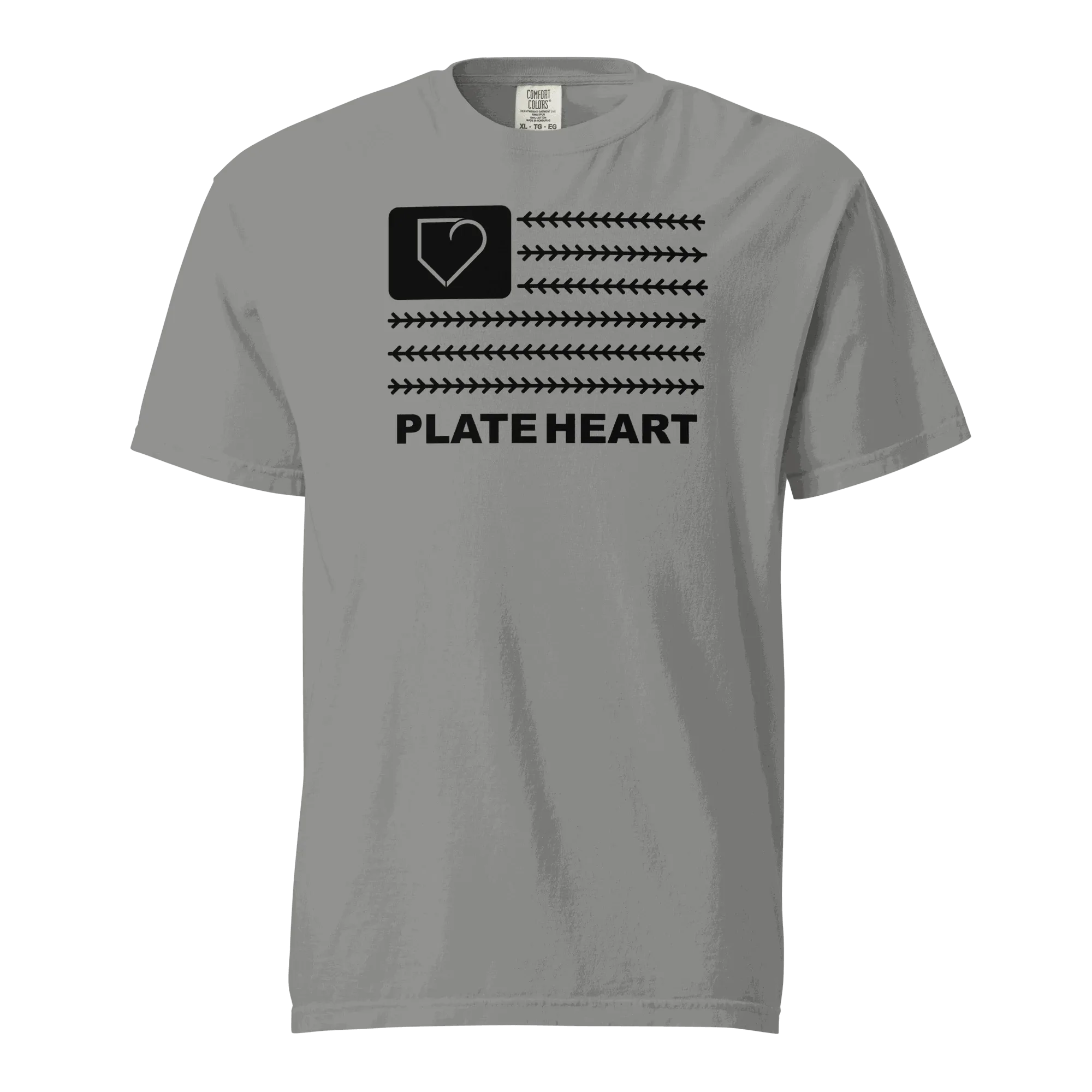 MEN T-SHIRT FRONT PLATEHEART FLAG - PlateHeart