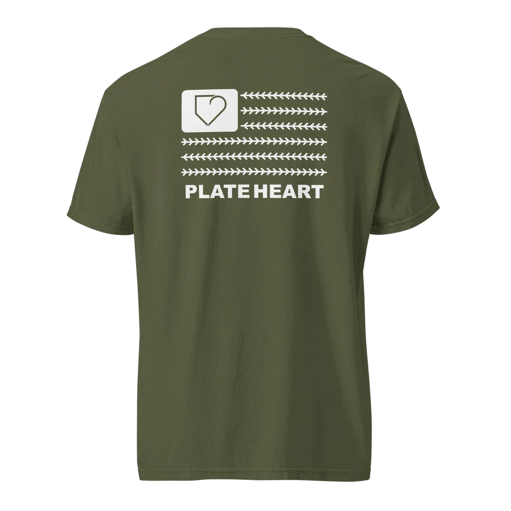 FRONT LOGO AND BACK PLATEHEART FLAG - PlateHeart