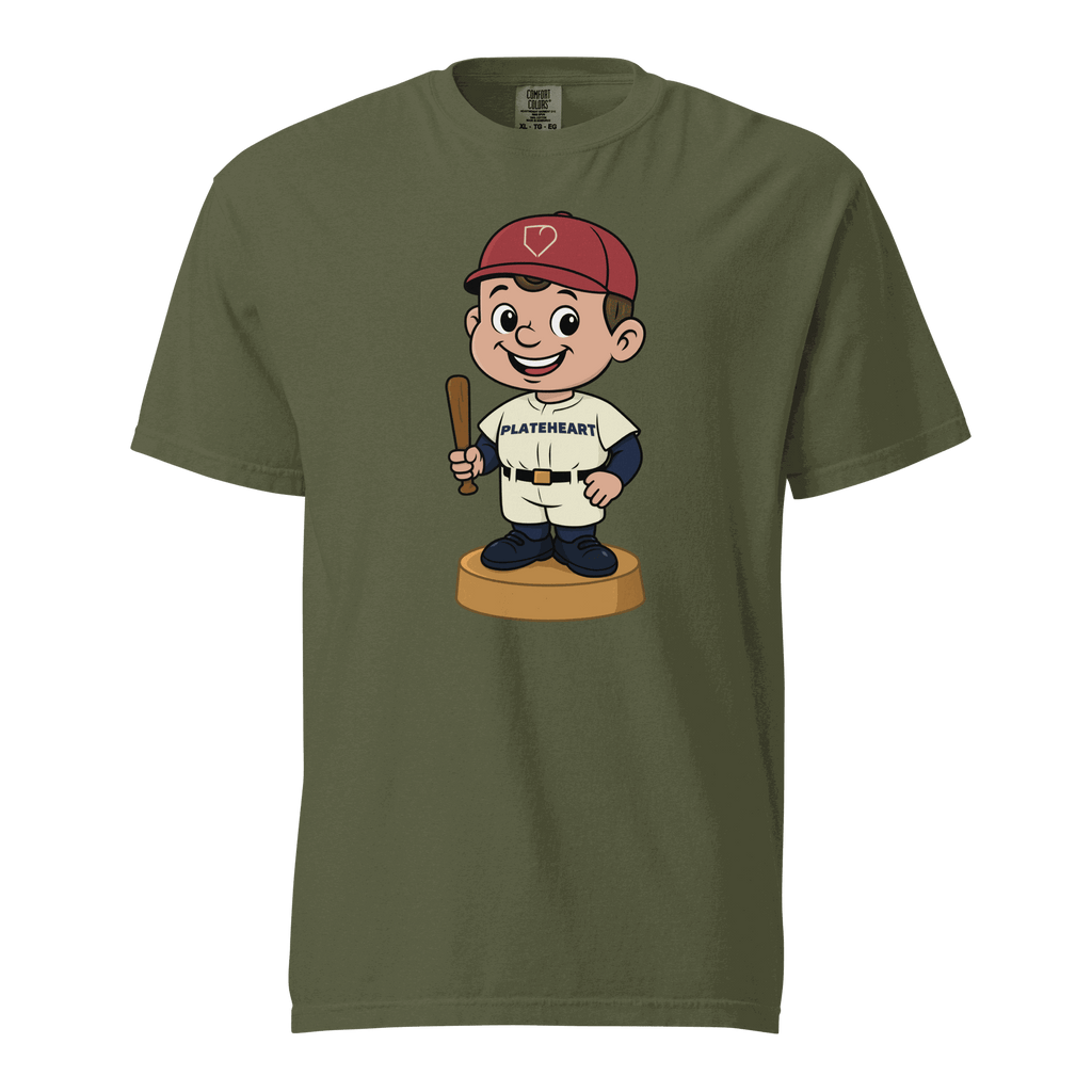 MEN T-SHIRT BOBBLE HEAD PLATEHEART GREEN