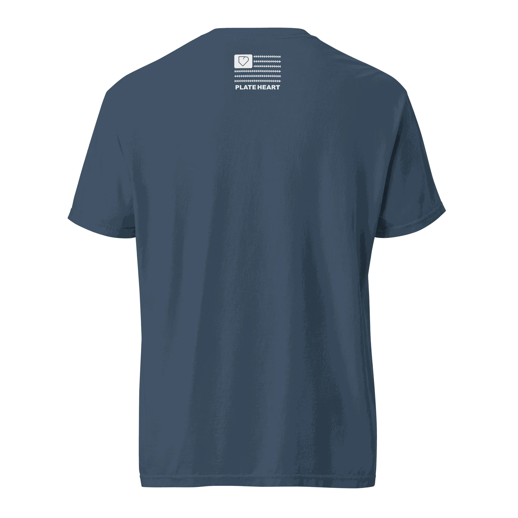 MEN T-SHIRT FRONT LOGO WHITE PLATEHEART - PlateHeart