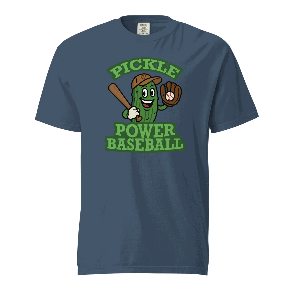 MEN T-SHIRT PICKLE POWER BASEBALL PLATEHEART - PlateHeart