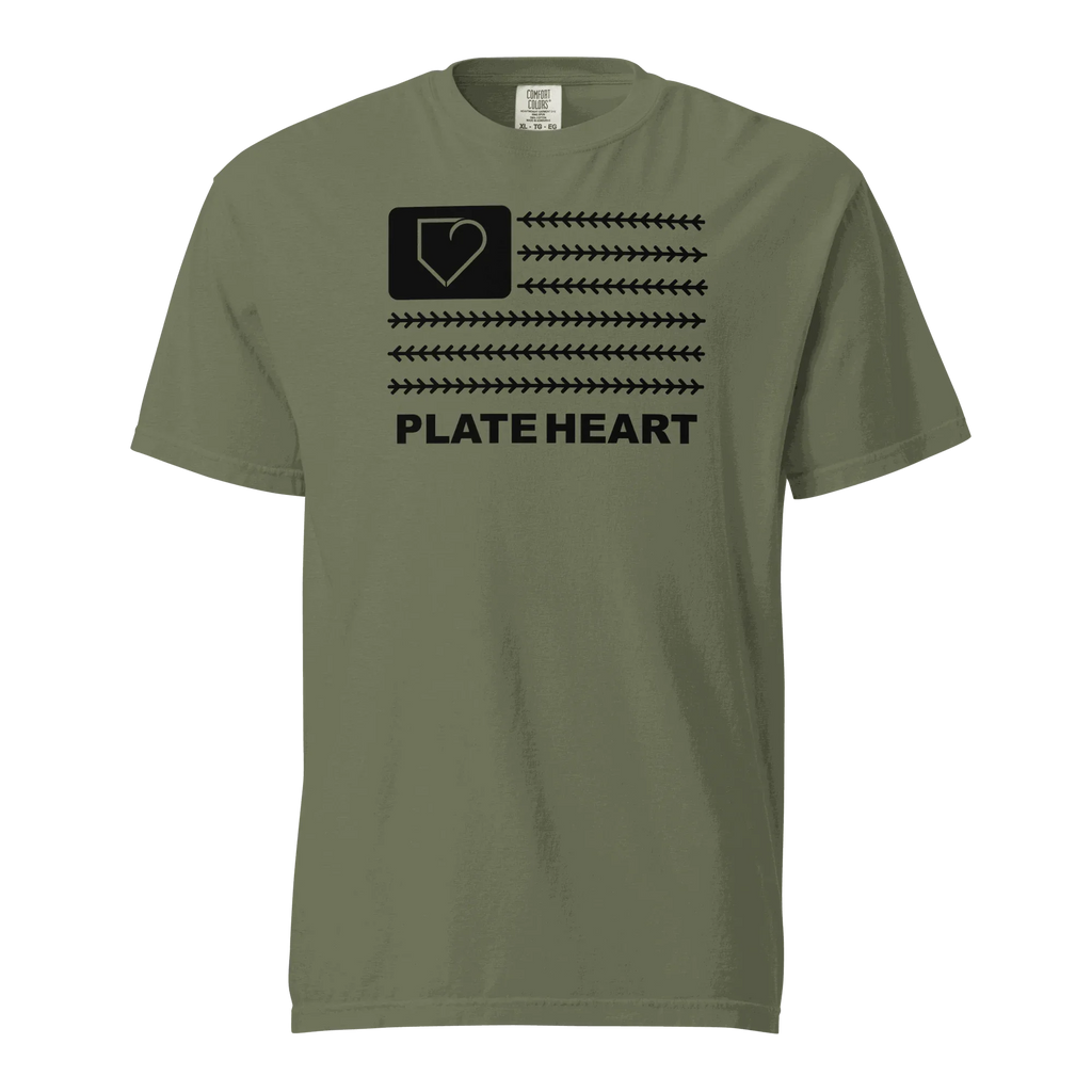 MEN T-SHIRT FRONT PLATEHEART FLAG - PlateHeart