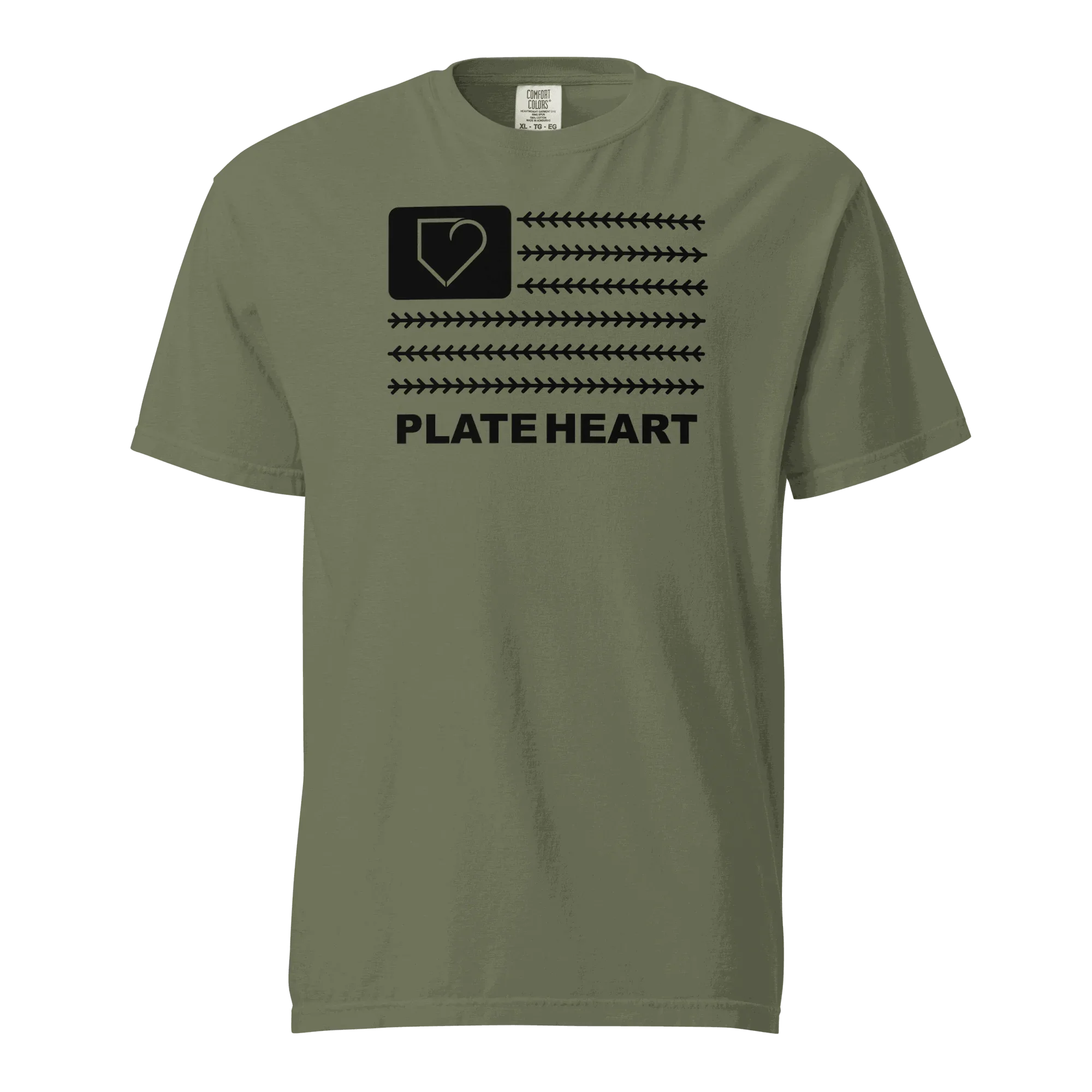 MEN T-SHIRT FRONT PLATEHEART FLAG - PlateHeart
