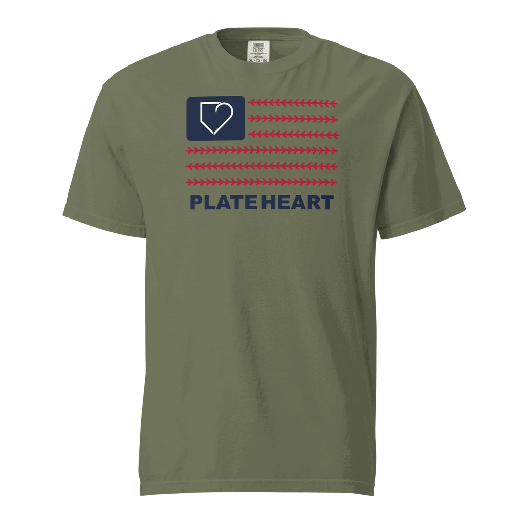 MEN T-SHIRT 4TH OF JULY USA FLAG PLATEHEART - PlateHeart