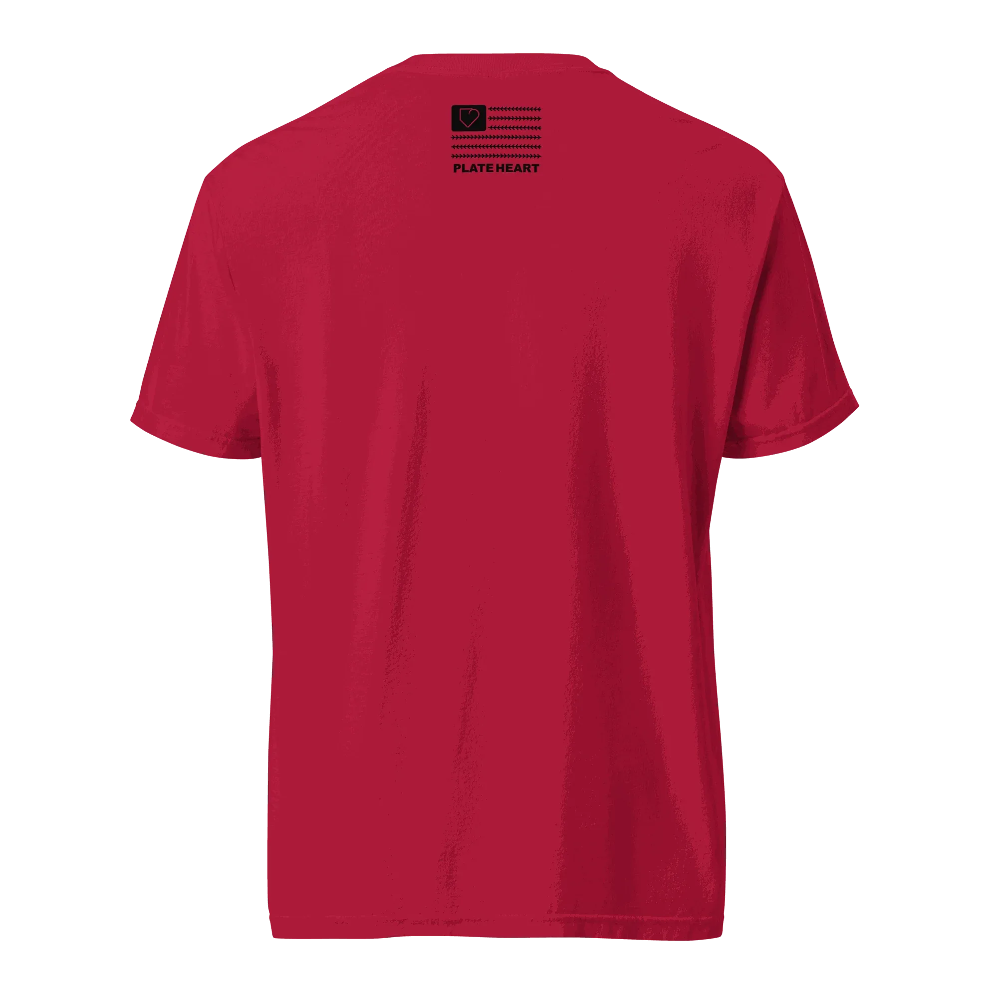 MEN T-SHIRT FRONT LOGO BLACK PLATEHEART - PlateHeart