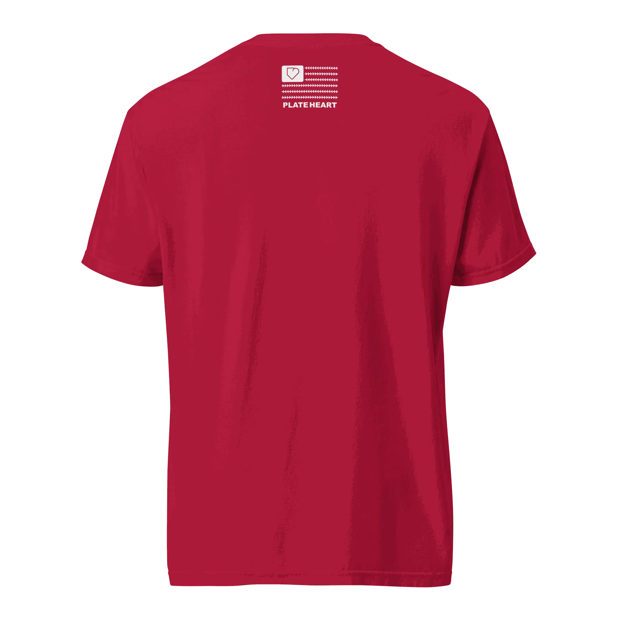 MEN T-SHIRT FRONT LOGO WHITE PLATEHEART - PlateHeart