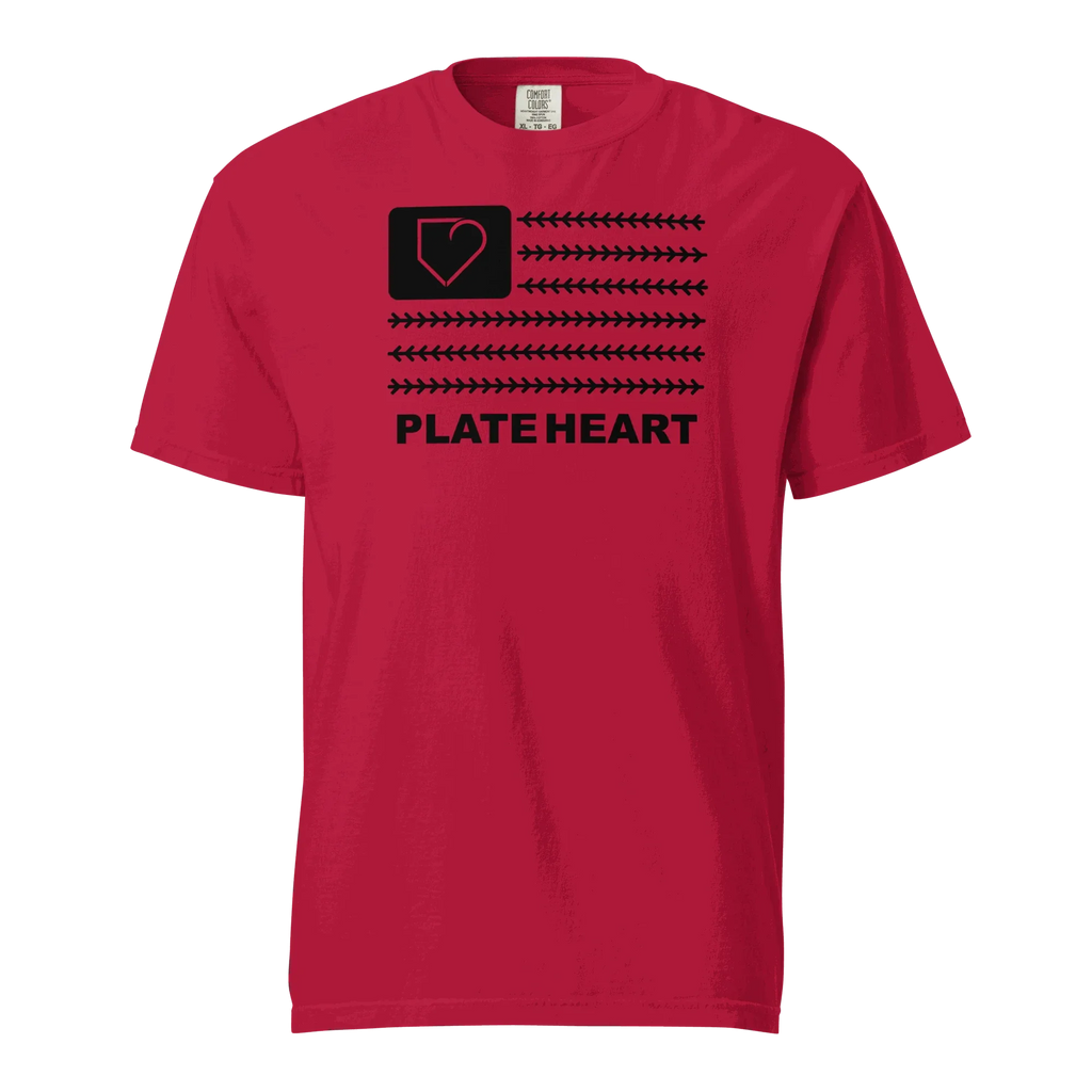 MEN T-SHIRT FRONT PLATEHEART FLAG - PlateHeart
