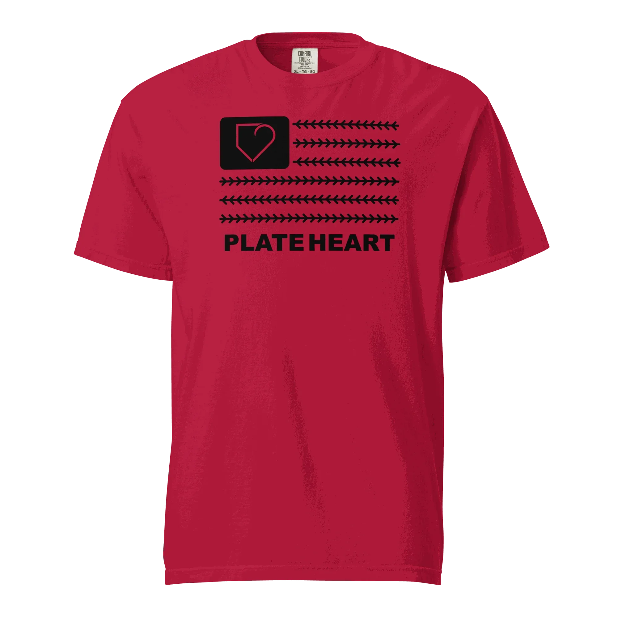 MEN T-SHIRT FRONT PLATEHEART FLAG - PlateHeart