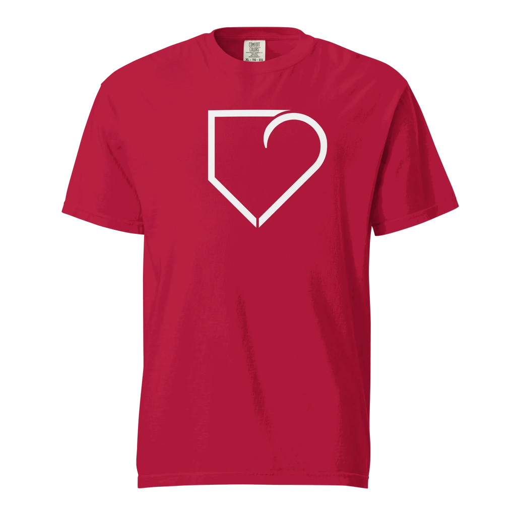 MEN T-SHIRT FRONT LOGO WHITE PLATEHEART - PlateHeart