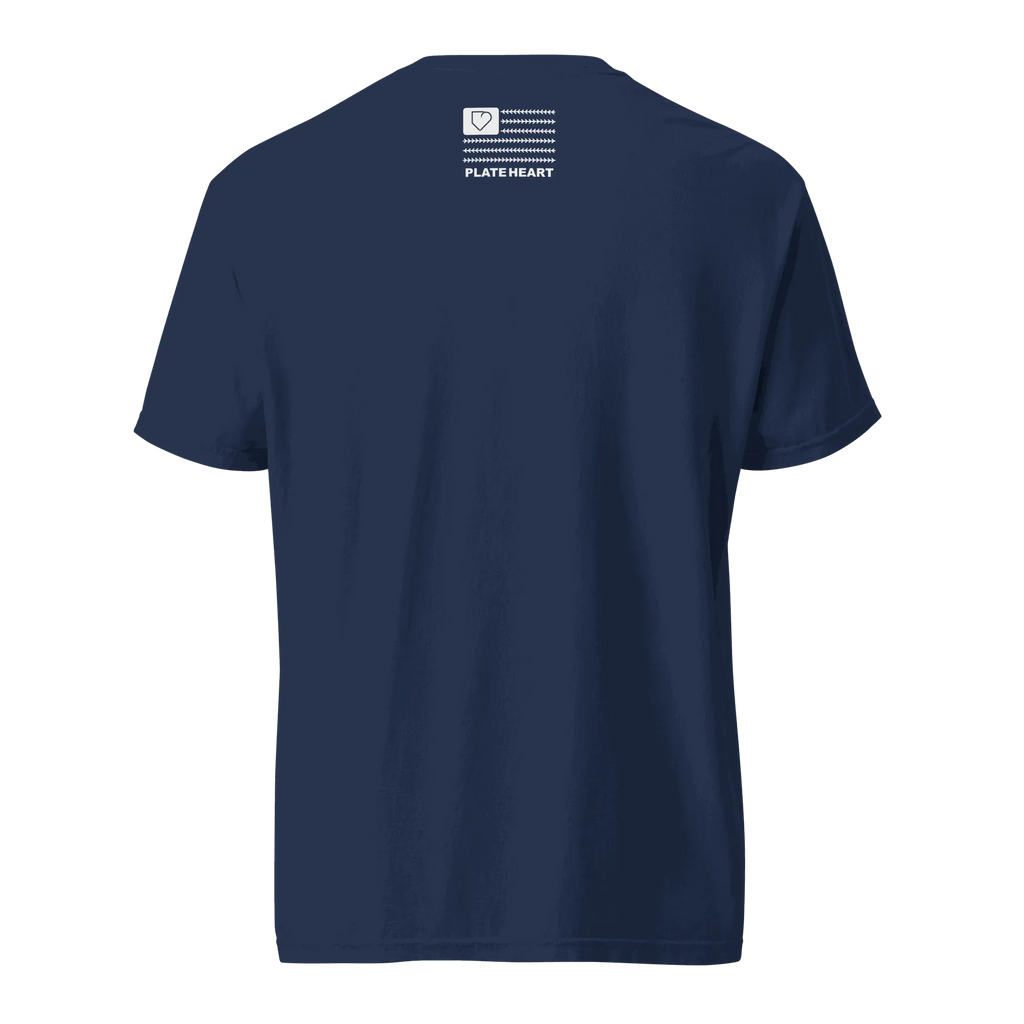 MEN T-SHIRT FRONT LOGO WHITE PLATEHEART - PlateHeart