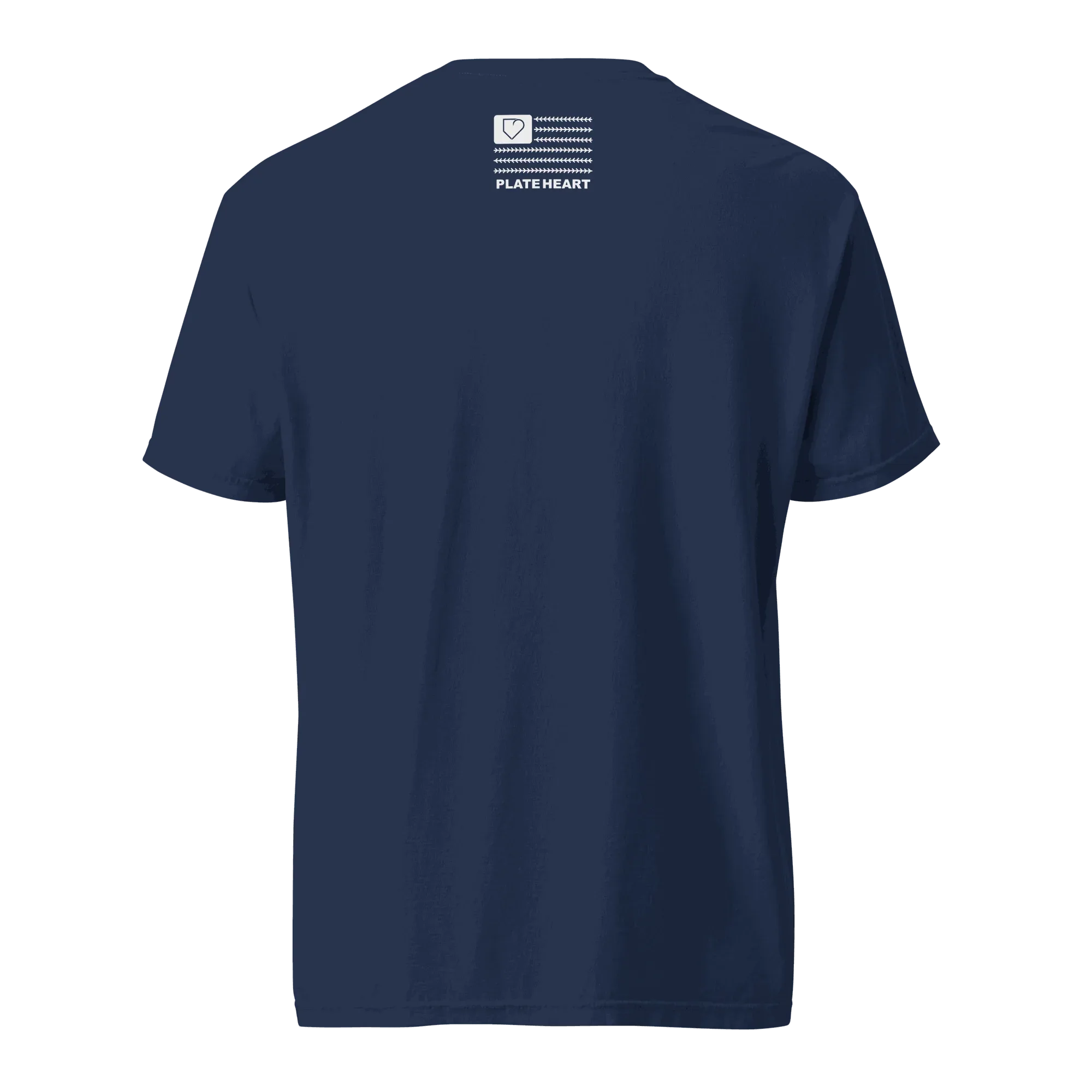 MEN T-SHIRT FRONT LOGO WHITE PLATEHEART - PlateHeart