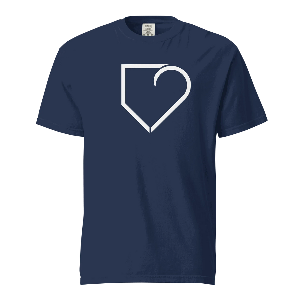MEN T-SHIRT FRONT LOGO WHITE PLATEHEART - PlateHeart