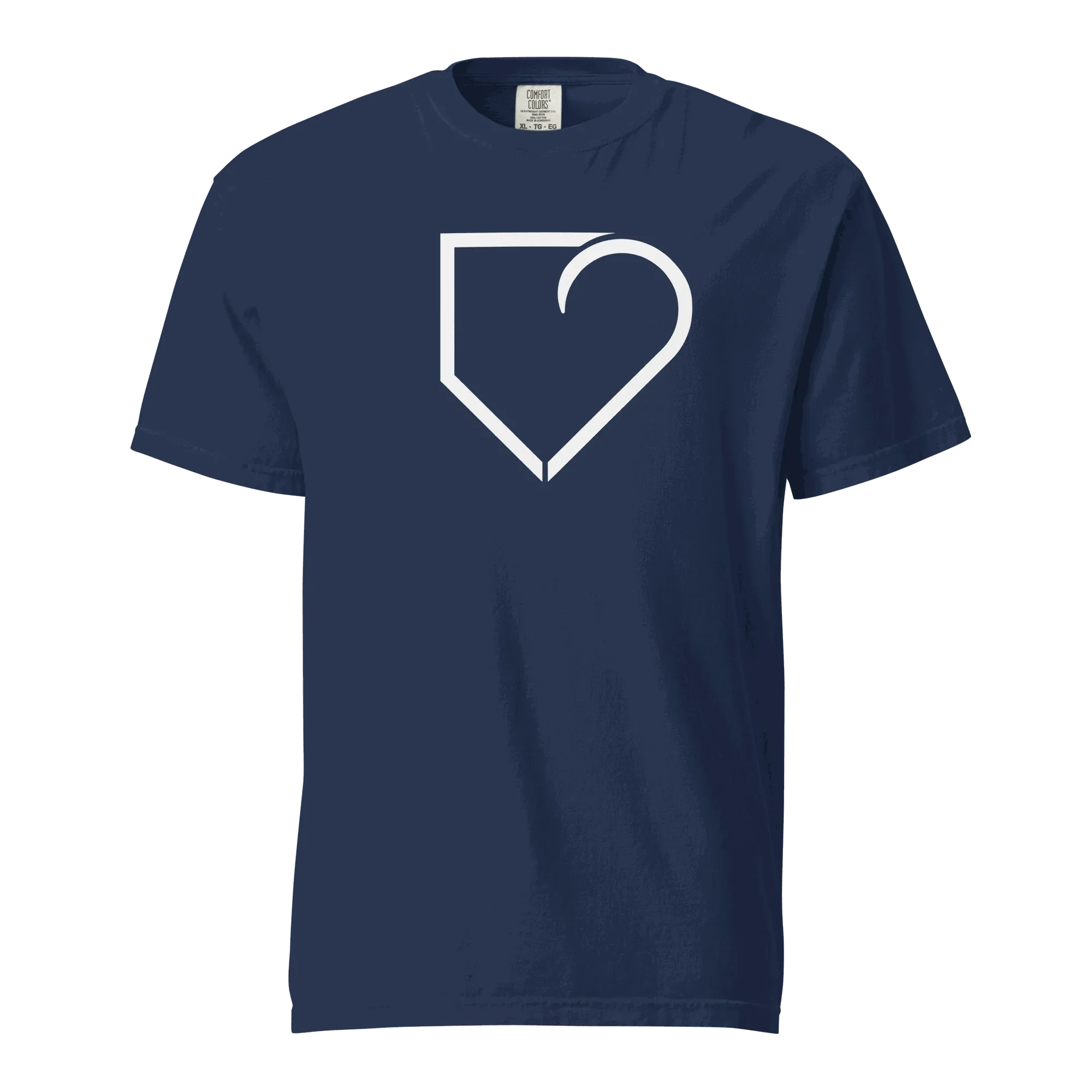 MEN T-SHIRT FRONT LOGO WHITE PLATEHEART - PlateHeart