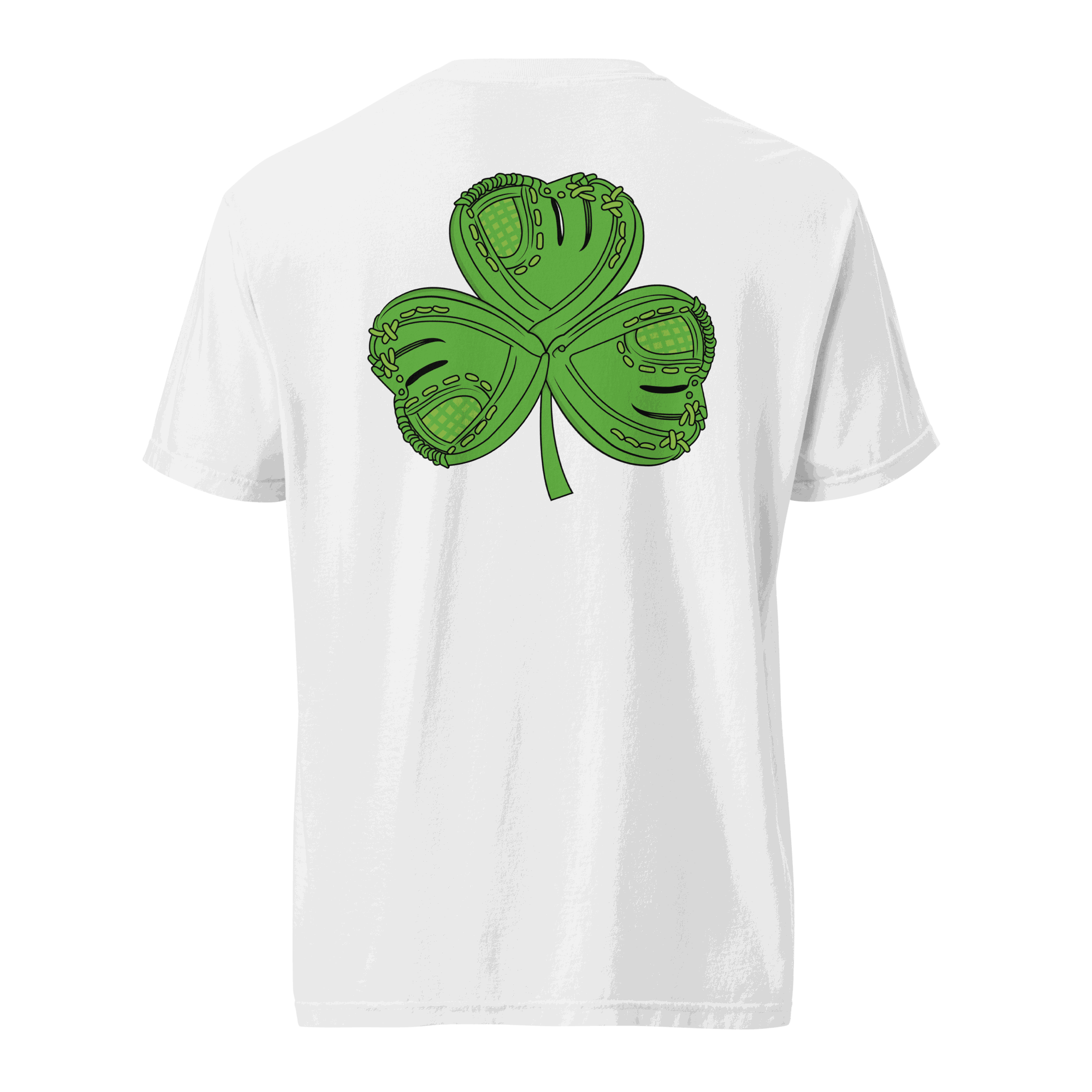 MEN SAINT PATRICKS DAY PLATEHEART WHITE BACK