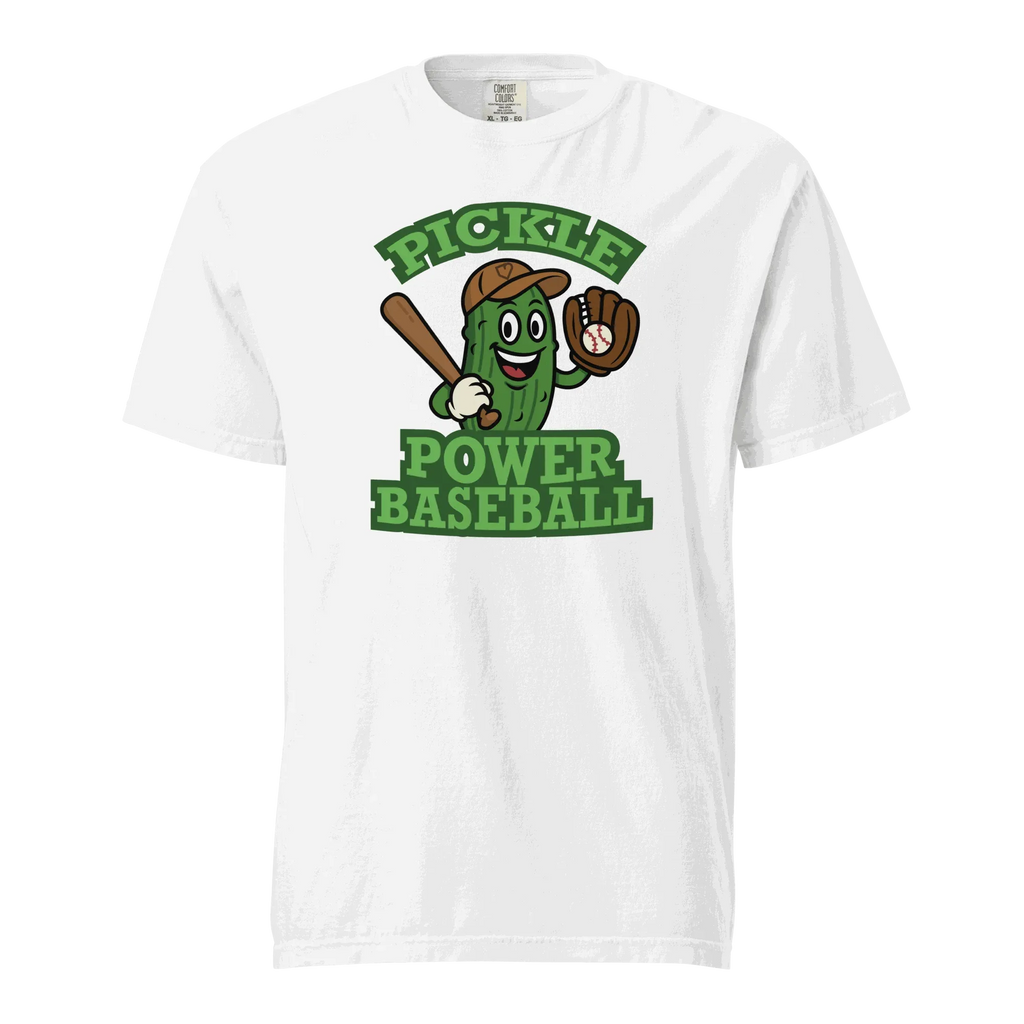 MEN T-SHIRT PICKLE POWER BASEBALL PLATEHEART - PlateHeart