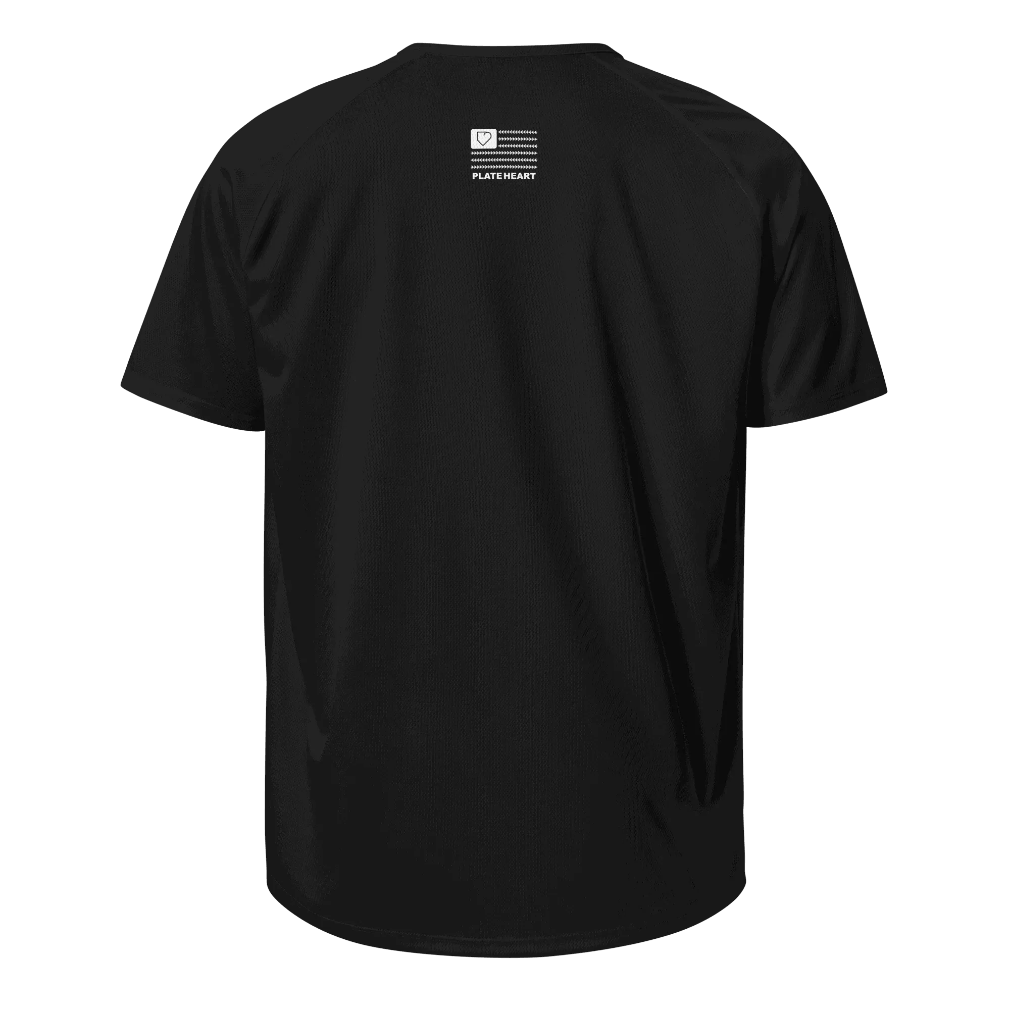 MEN SPORTS JERSEY FRONT LOGO WHITE PLATEHEART - PlateHeart