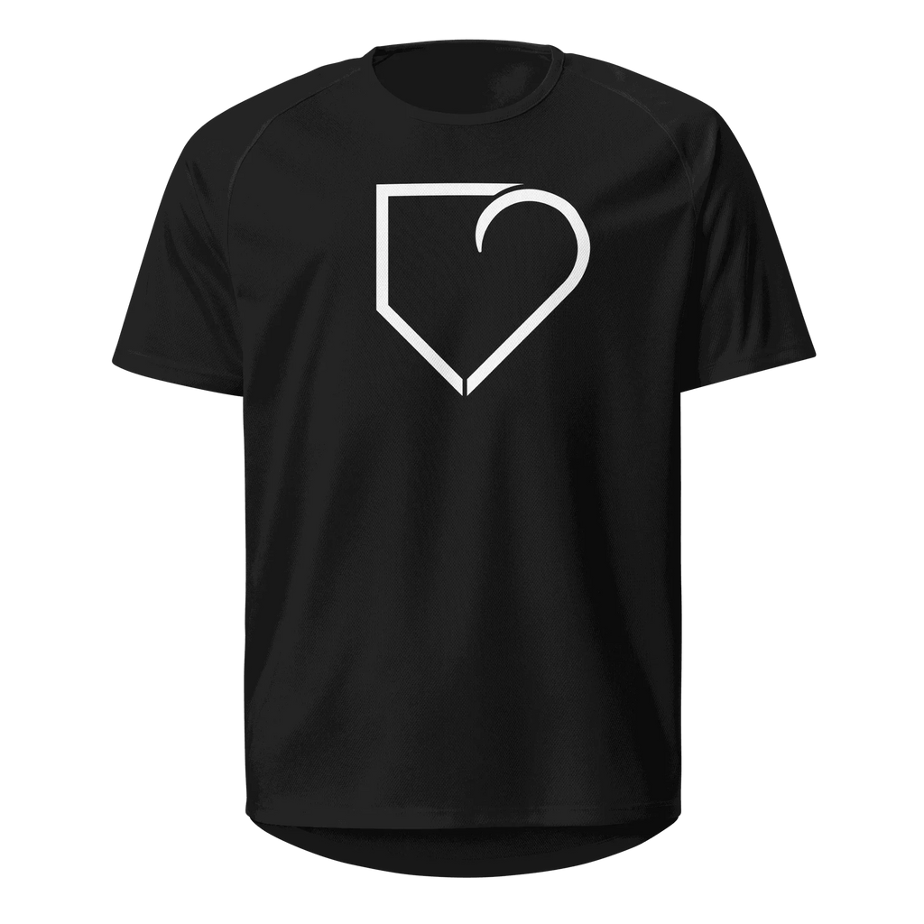 MEN SPORTS JERSEY FRONT LOGO WHITE PLATEHEART - PlateHeart