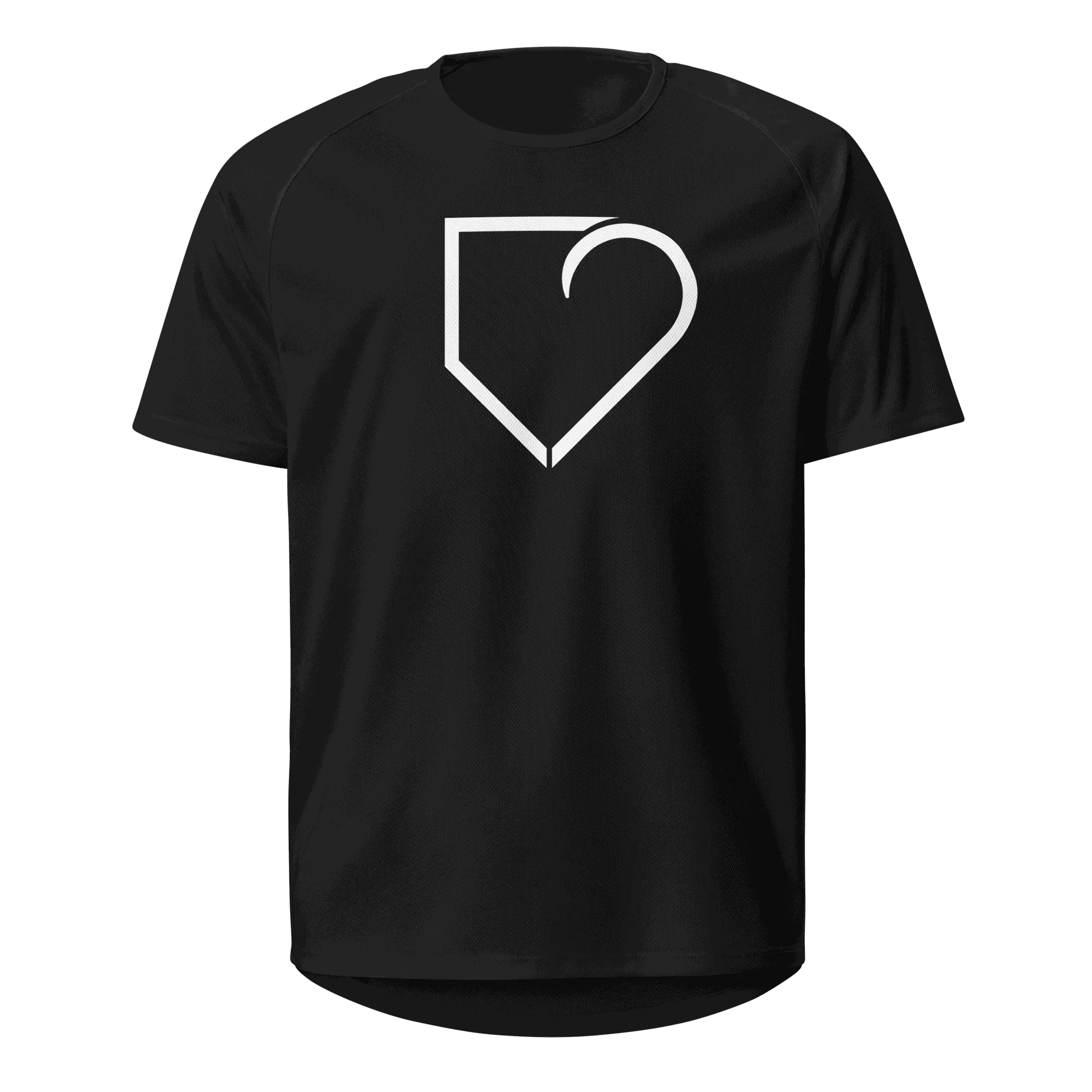 MEN SPORTS JERSEY FRONT LOGO WHITE PLATEHEART - PlateHeart