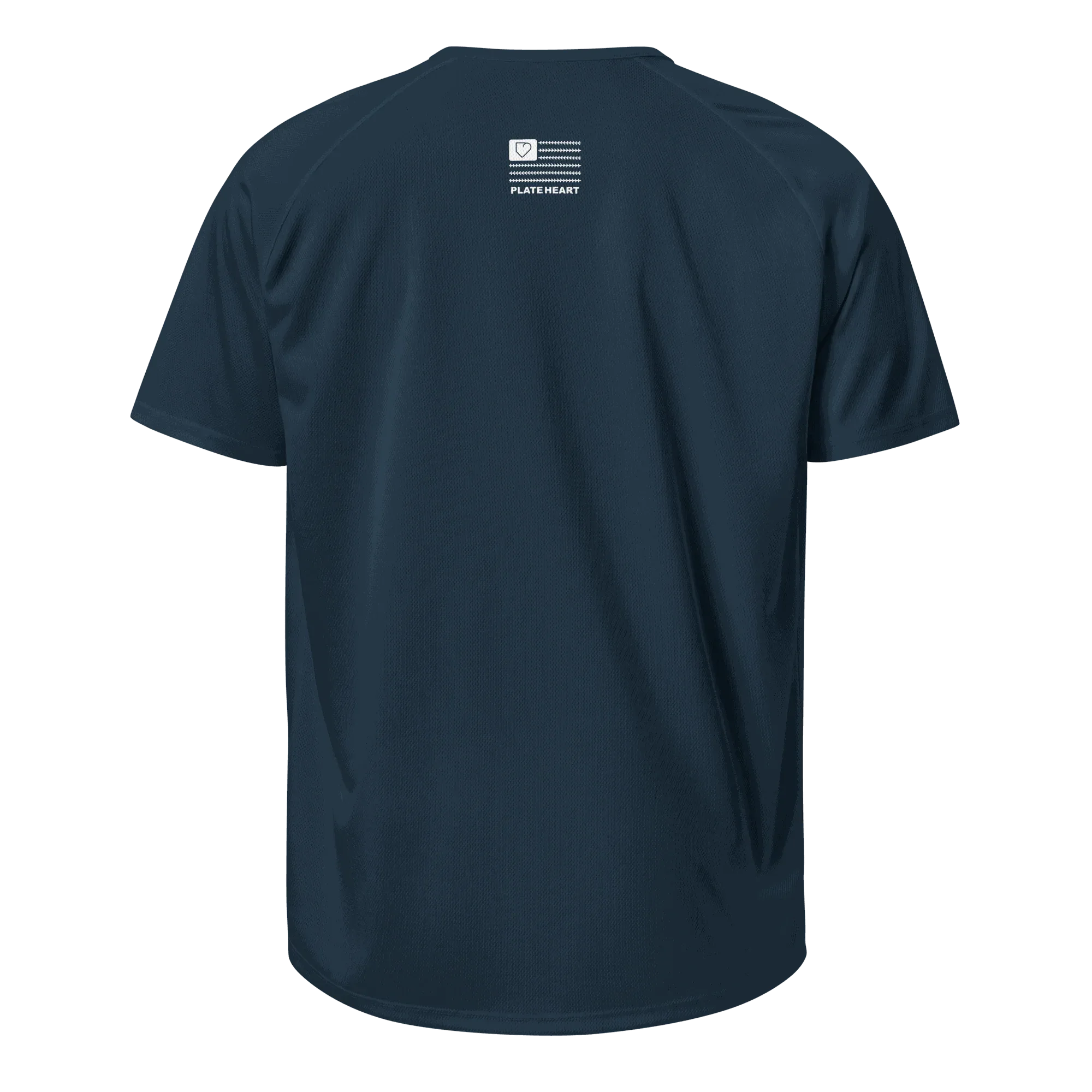 MEN SPORTS JERSEY FRONT LOGO WHITE PLATEHEART - PlateHeart