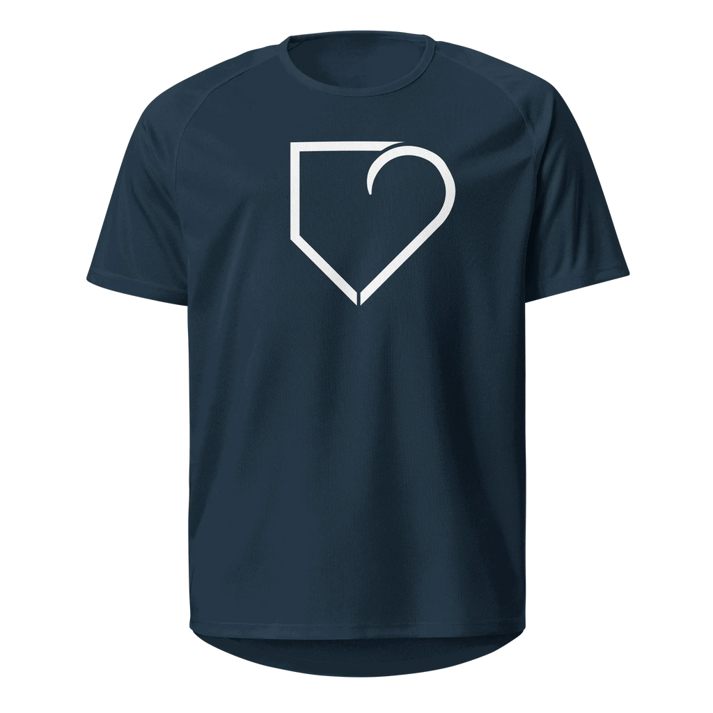 MEN SPORTS JERSEY FRONT LOGO WHITE PLATEHEART - PlateHeart