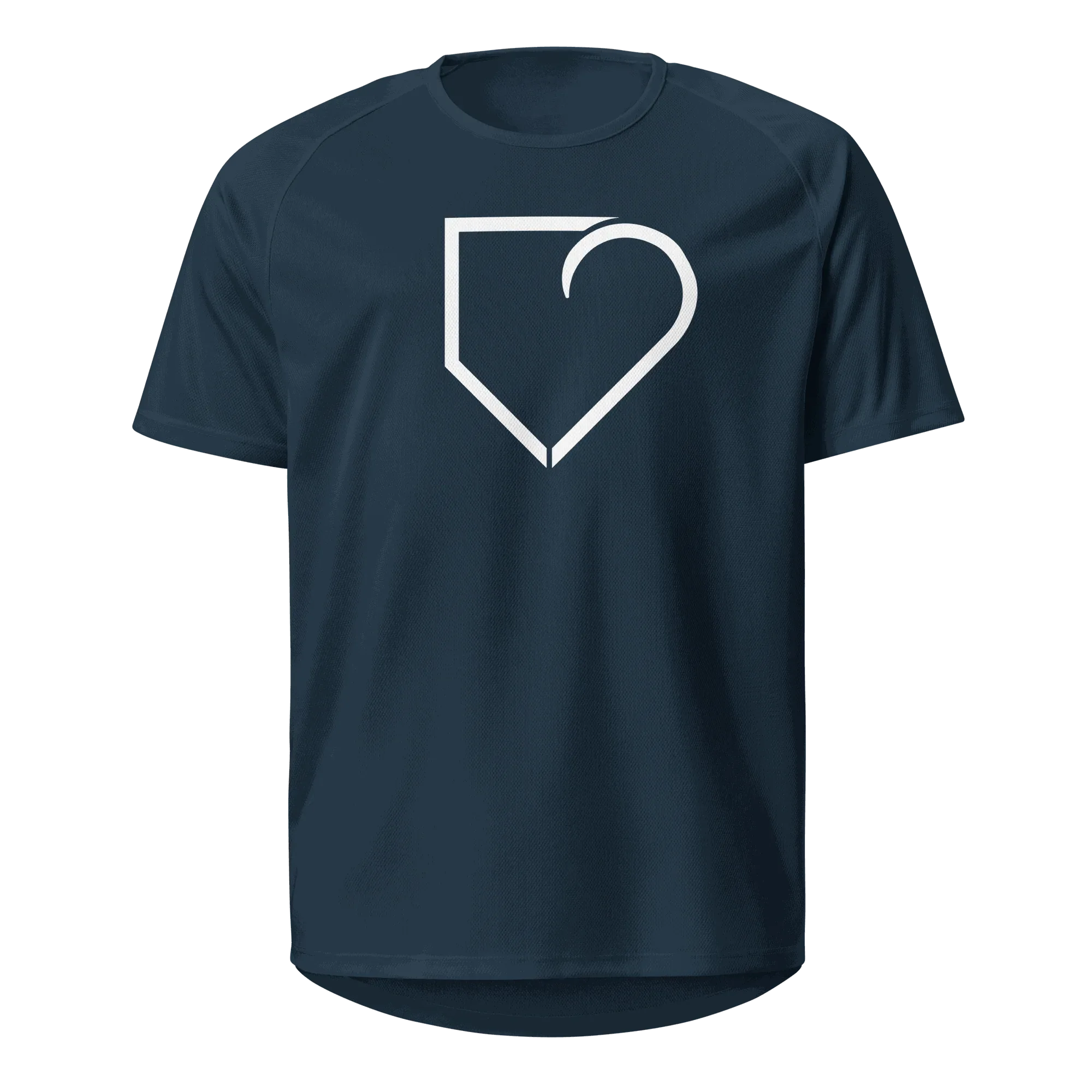 MEN SPORTS JERSEY FRONT LOGO WHITE PLATEHEART - PlateHeart