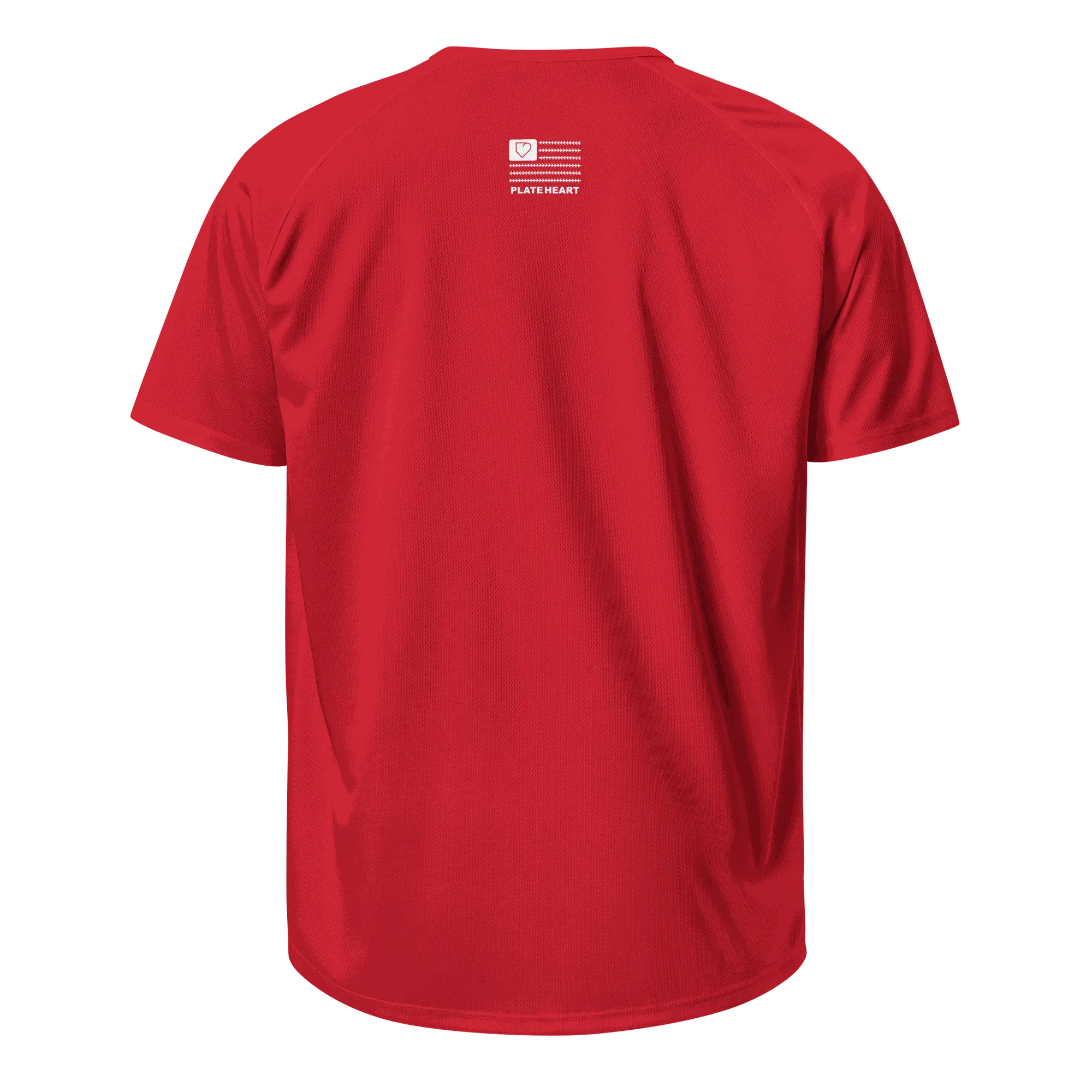 MEN SPORTS JERSEY FRONT LOGO WHITE PLATEHEART - PlateHeart