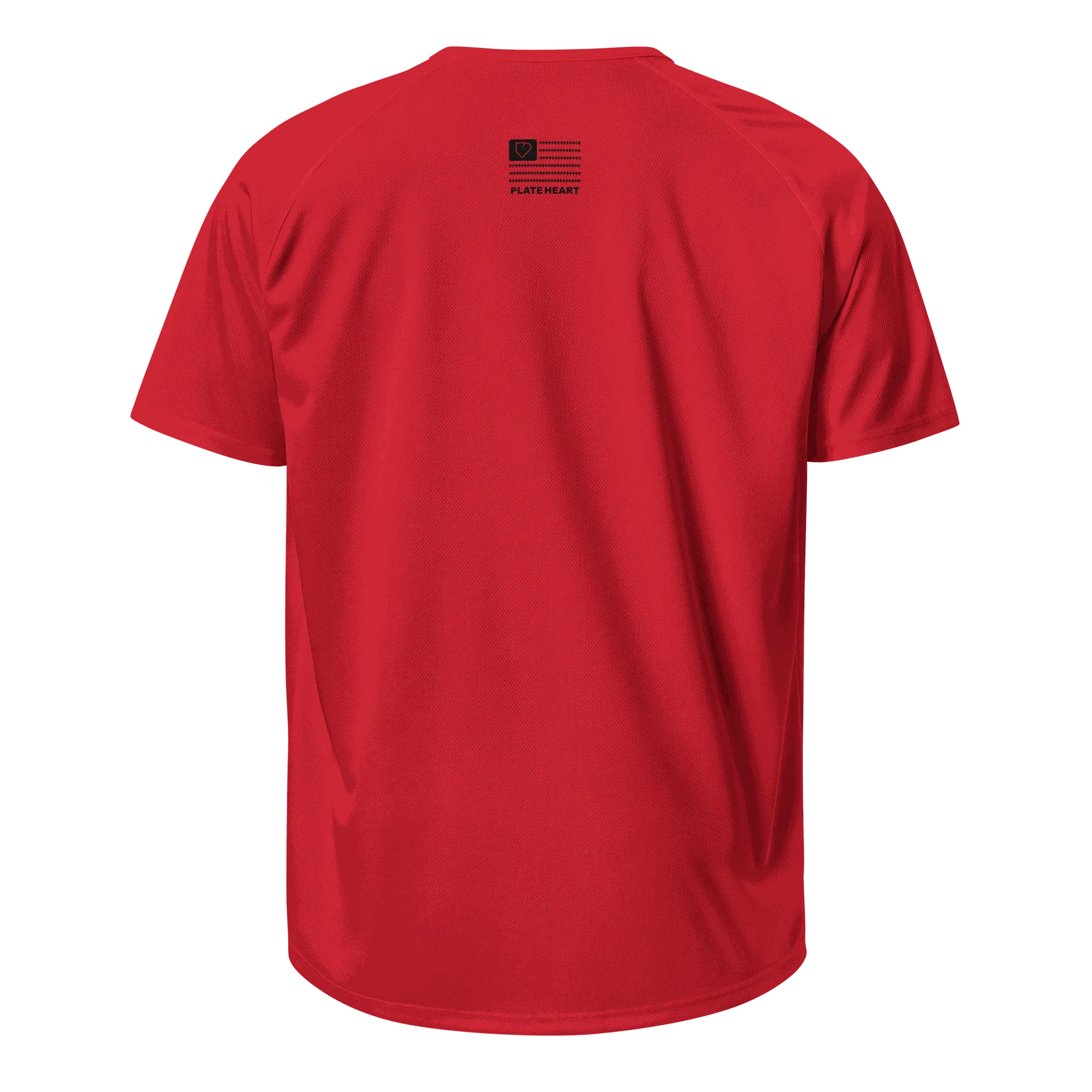 MEN SPORTS JERSEY FRONT LOG BLACK PLATEHEART - PlateHeart