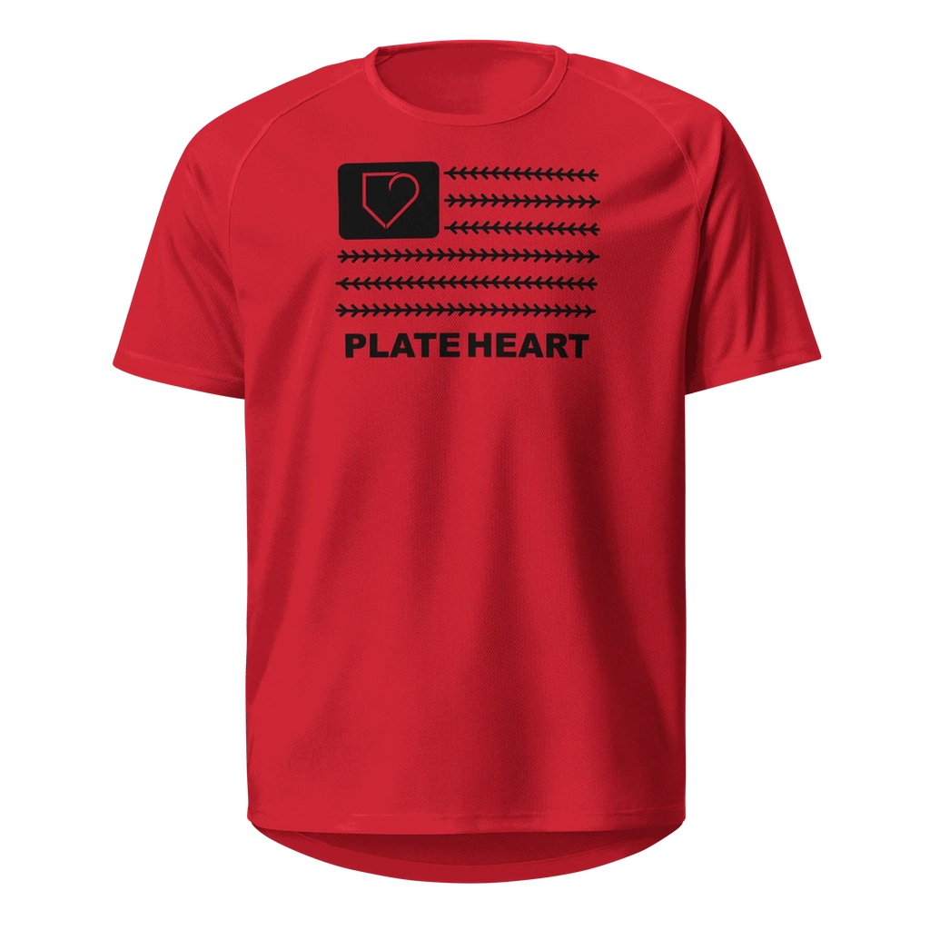 MEN SPORTS JERSEY PLATEHEART FLAG BLACK - PlateHeart