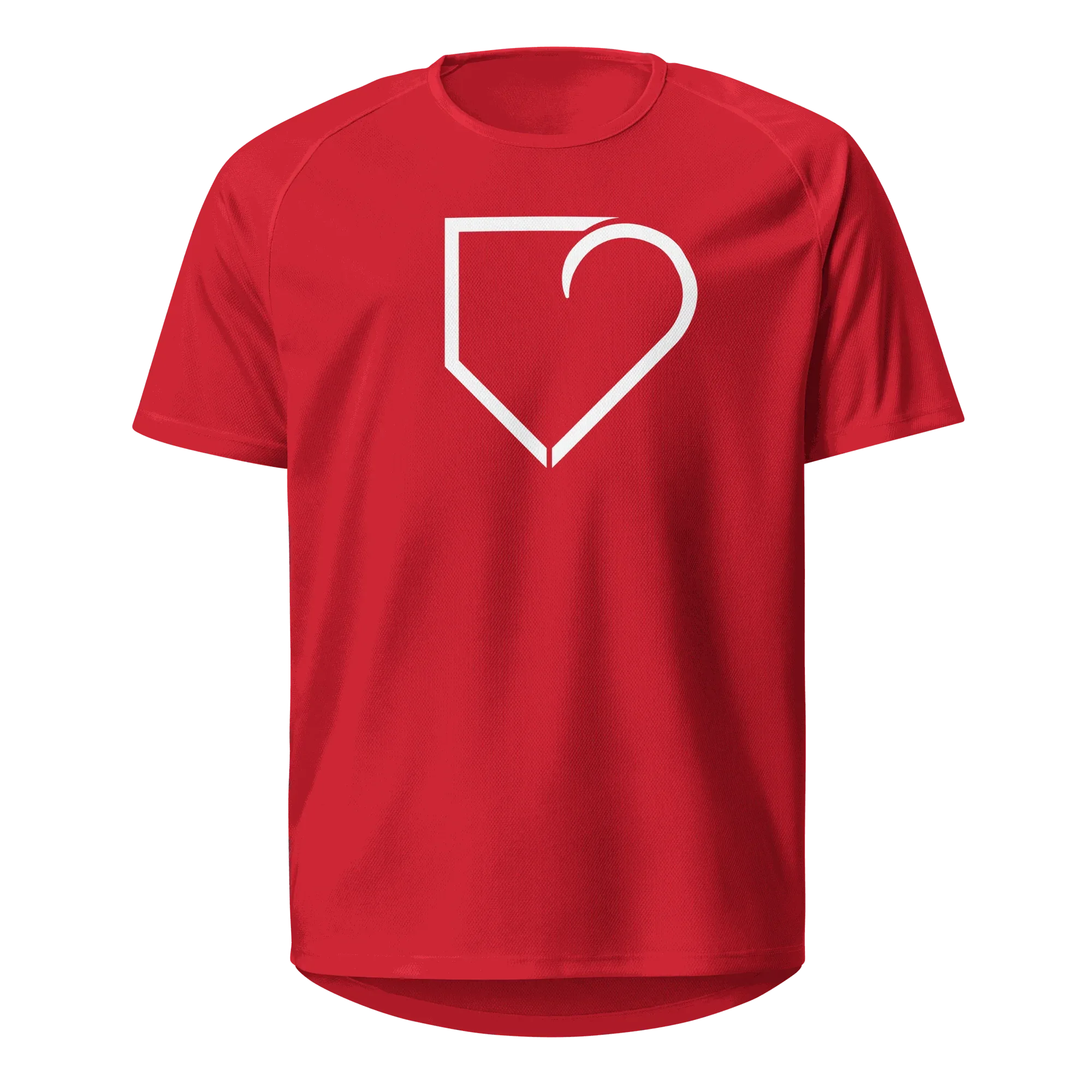 MEN SPORTS JERSEY FRONT LOGO WHITE PLATEHEART - PlateHeart