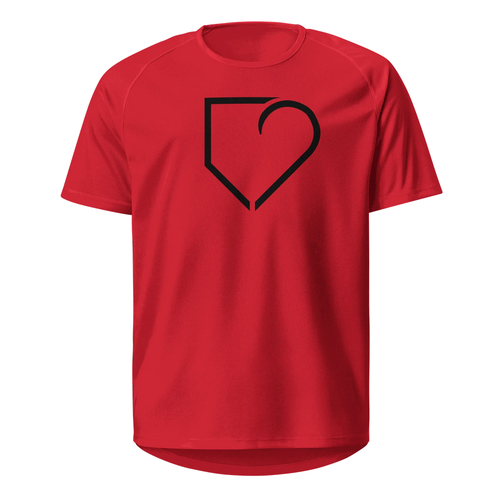 MEN SPORTS JERSEY FRONT LOG BLACK PLATEHEART - PlateHeart