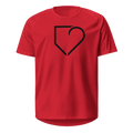 MEN SPORTS JERSEY FRONT LOG BLACK PLATEHEART - PlateHeart
