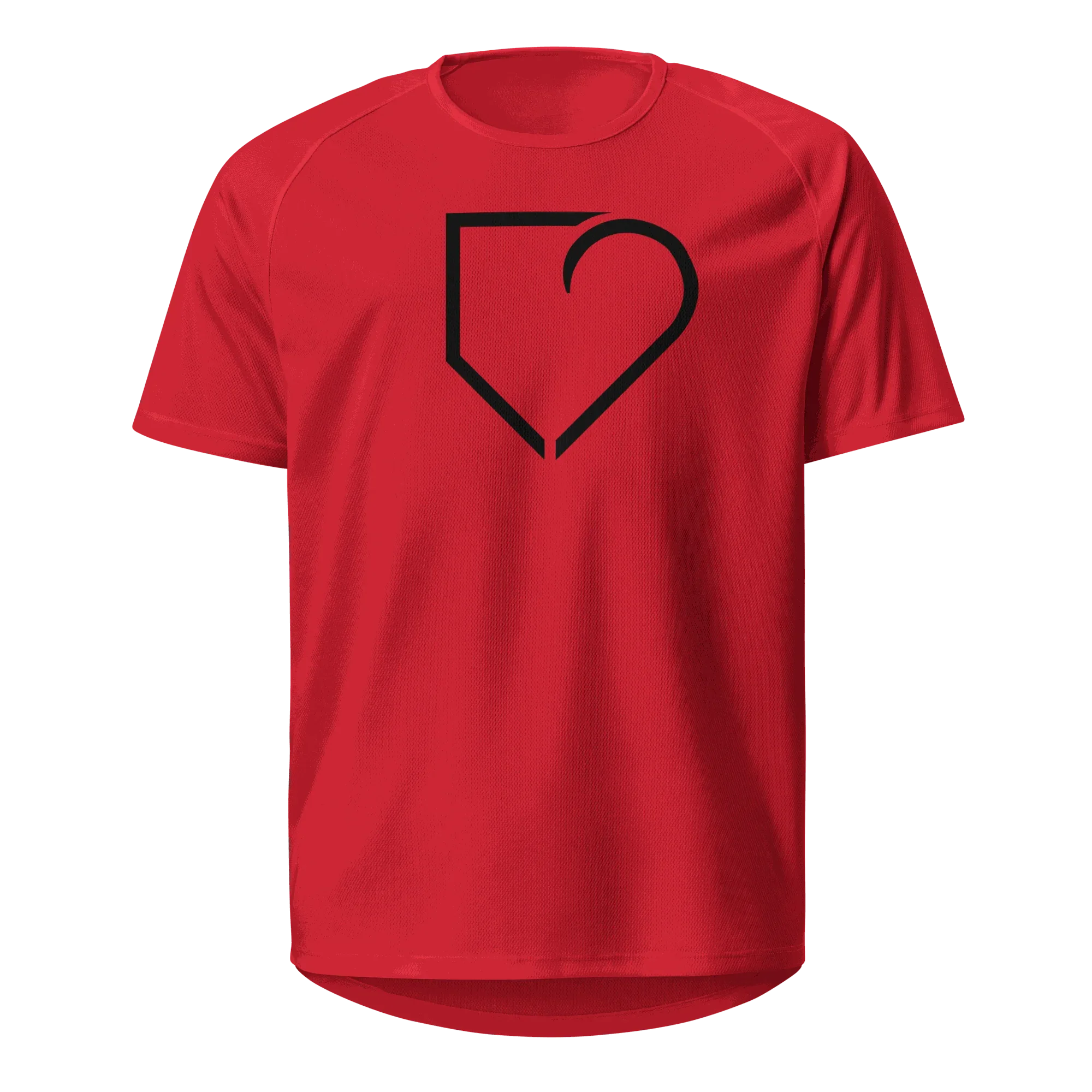 MEN SPORTS JERSEY FRONT LOG BLACK PLATEHEART - PlateHeart