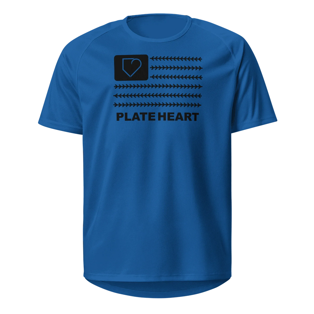 MEN SPORTS JERSEY PLATEHEART FLAG BLACK - PlateHeart