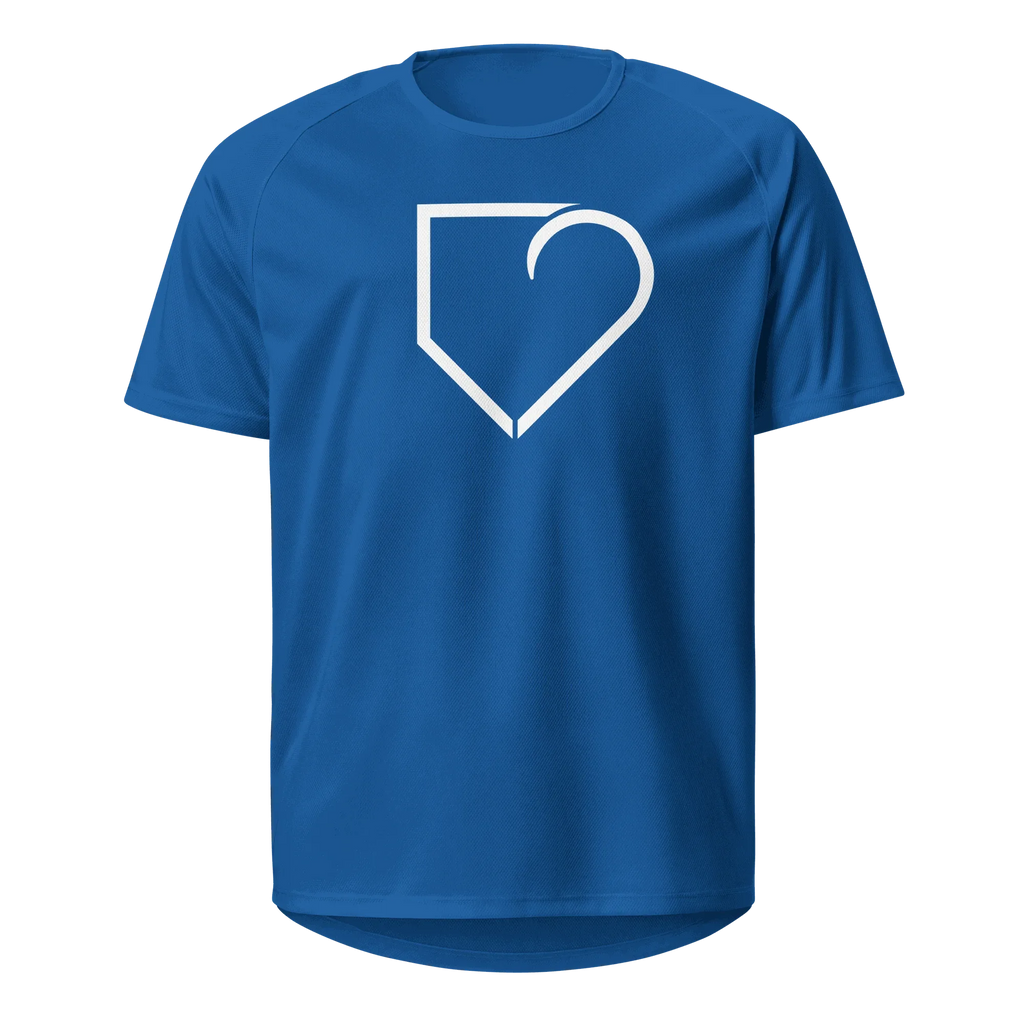 MEN SPORTS JERSEY FRONT LOGO WHITE PLATEHEART - PlateHeart